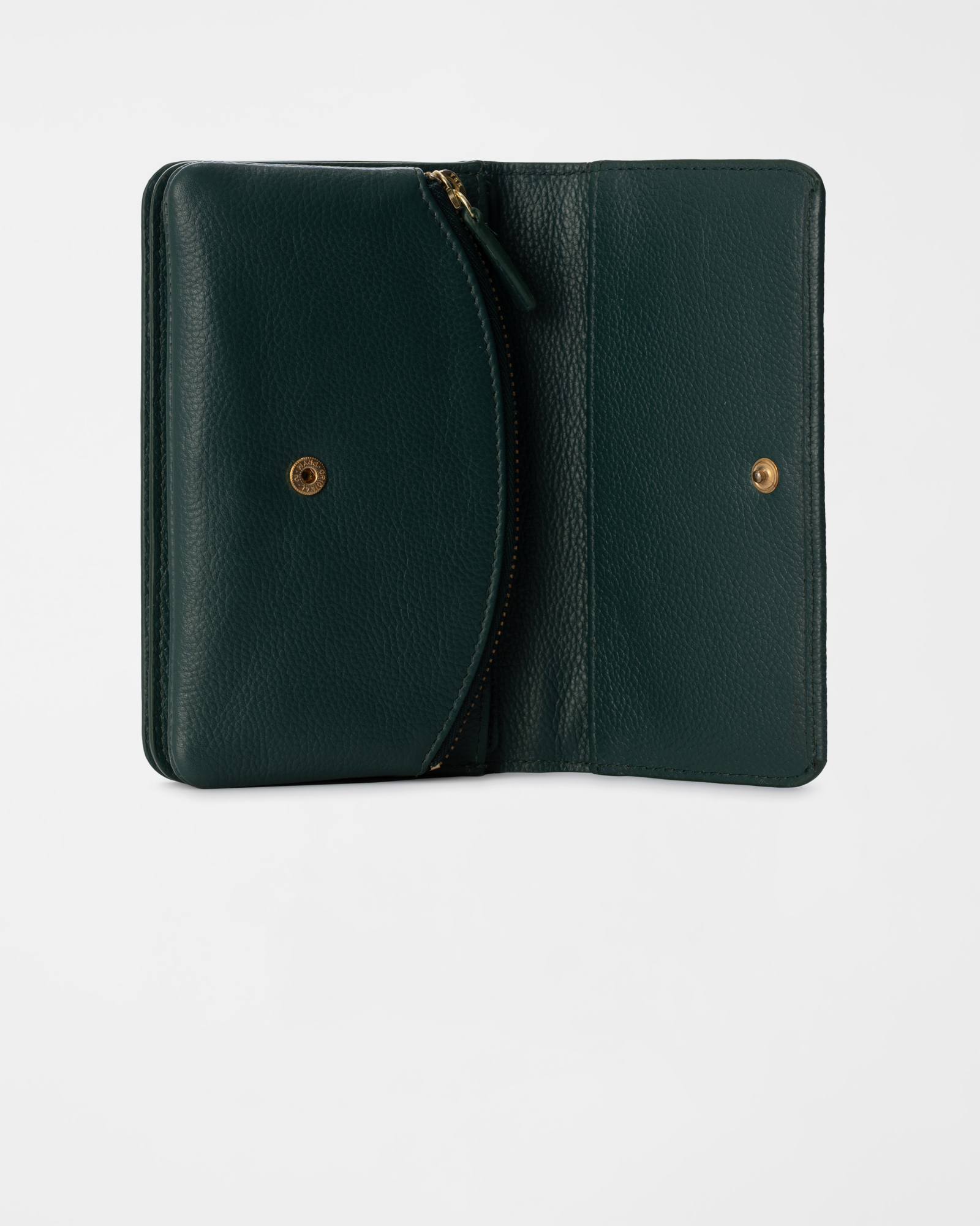Women&rsquo;s Genuine Leather Wallet, GREEN, large