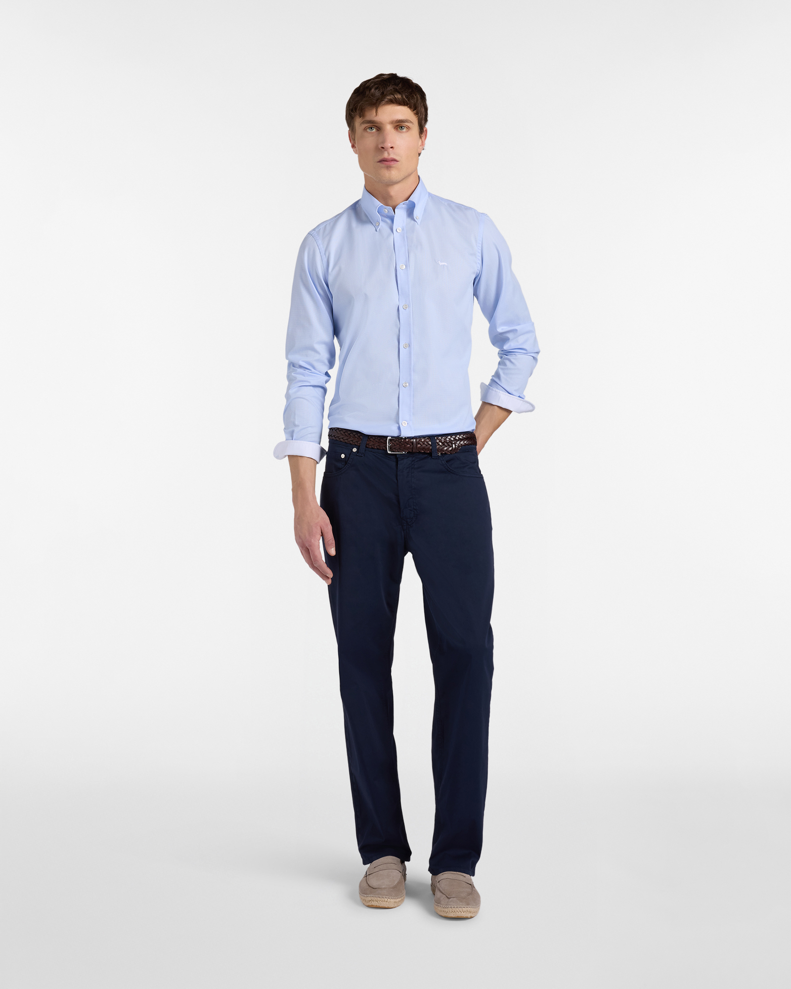 Relaxed-fit five-pocket trousers, Blue, large image number 3
