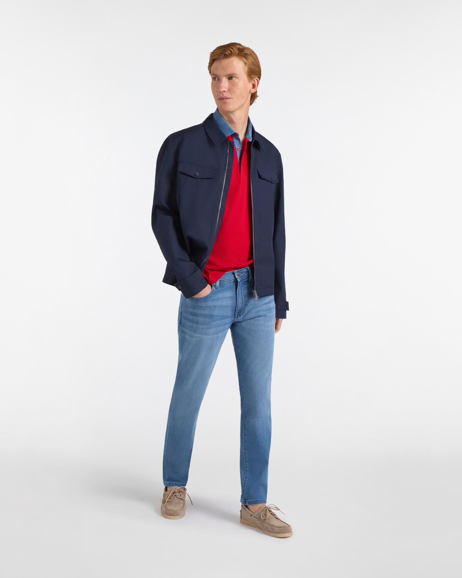 Denim Uomo Cinque Tasche Slim Fit, Blu denim, large image number 3