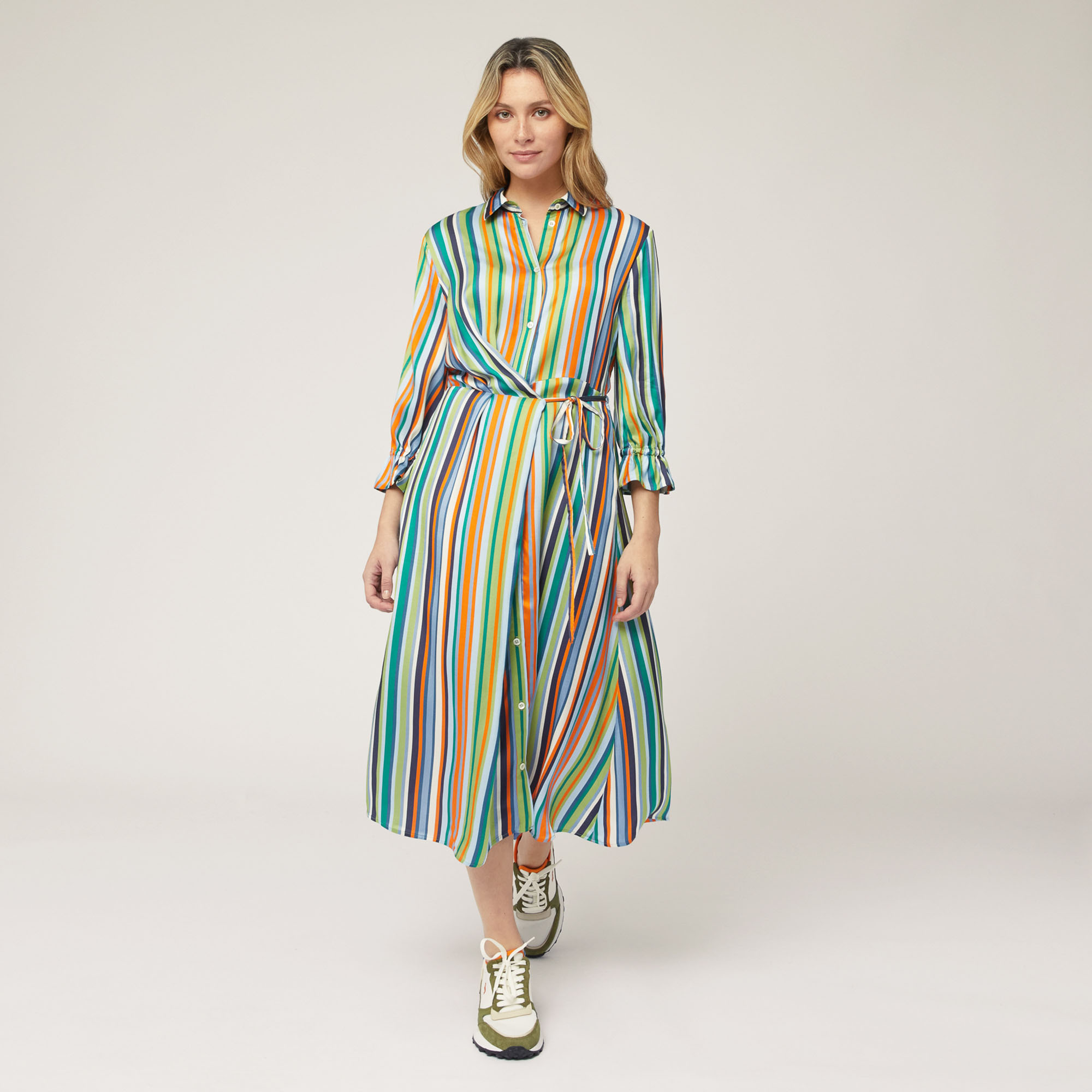 Striped Shirt Dress