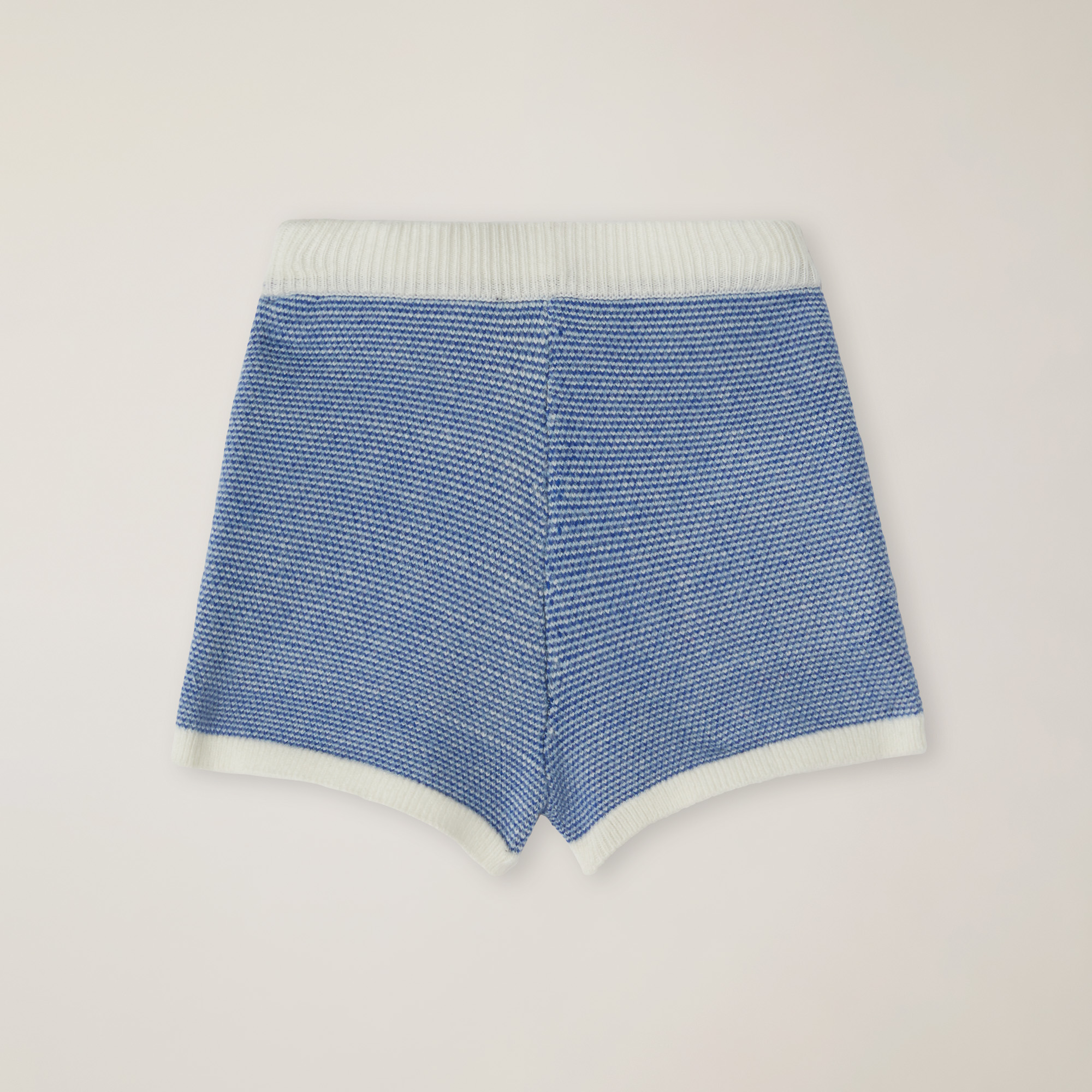 Short En Maille De Laine Mélangée À Motif Géométrique