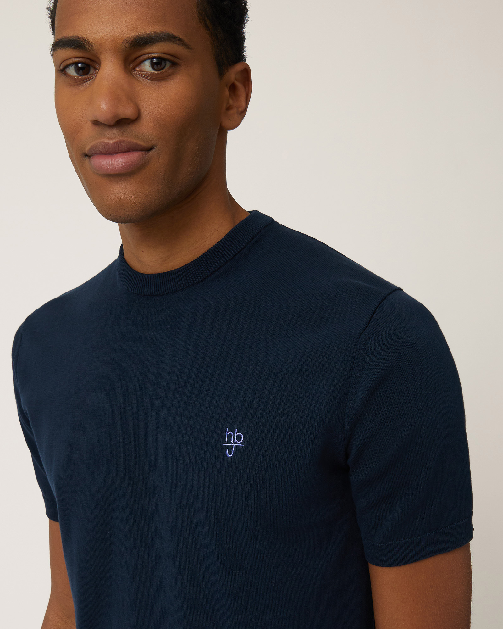 Knit T-Shirt, Dark Blue, large image number 2
