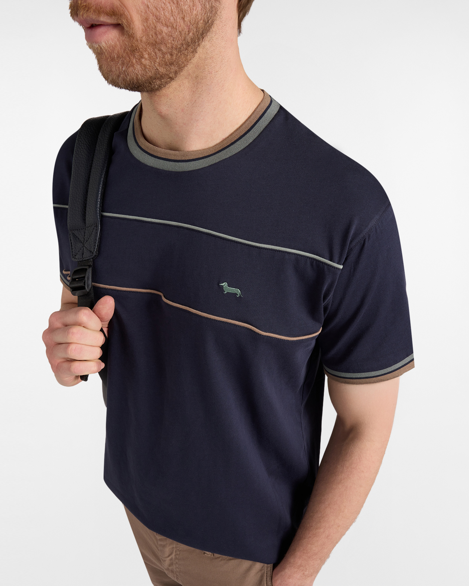 Camiseta Relaxed con ribete, Azul, large image number 2