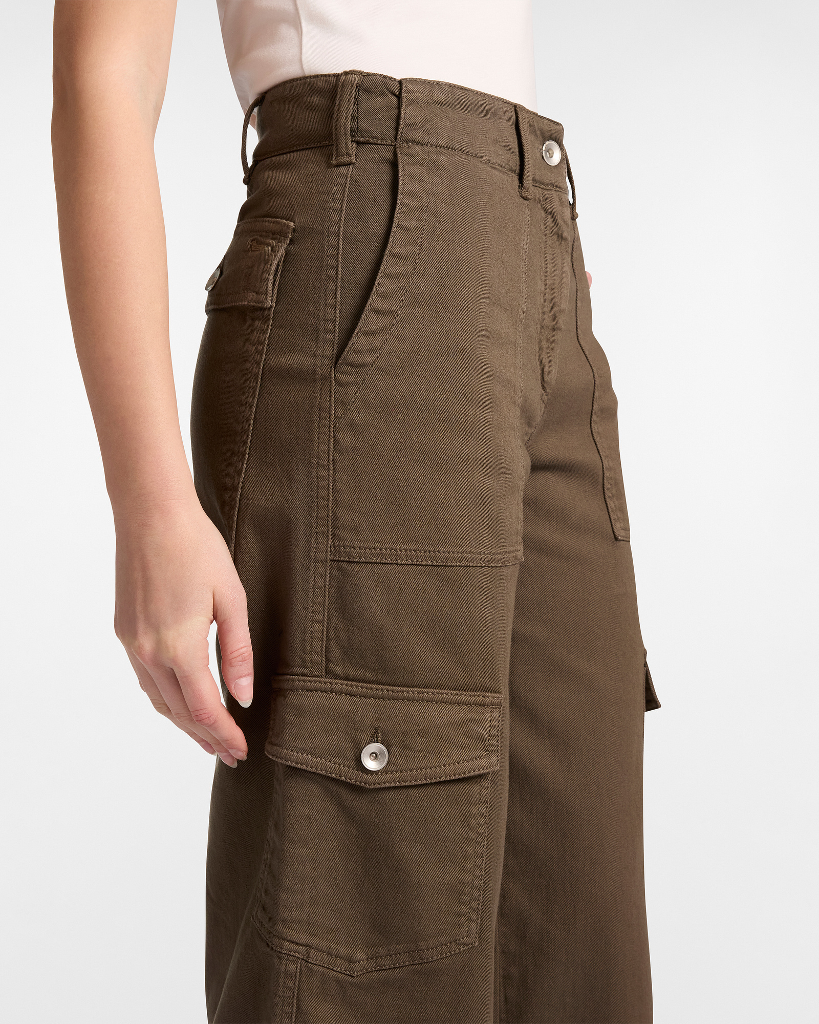 Pantalones Cargo de Pierna Recta, Verde, large image number 2