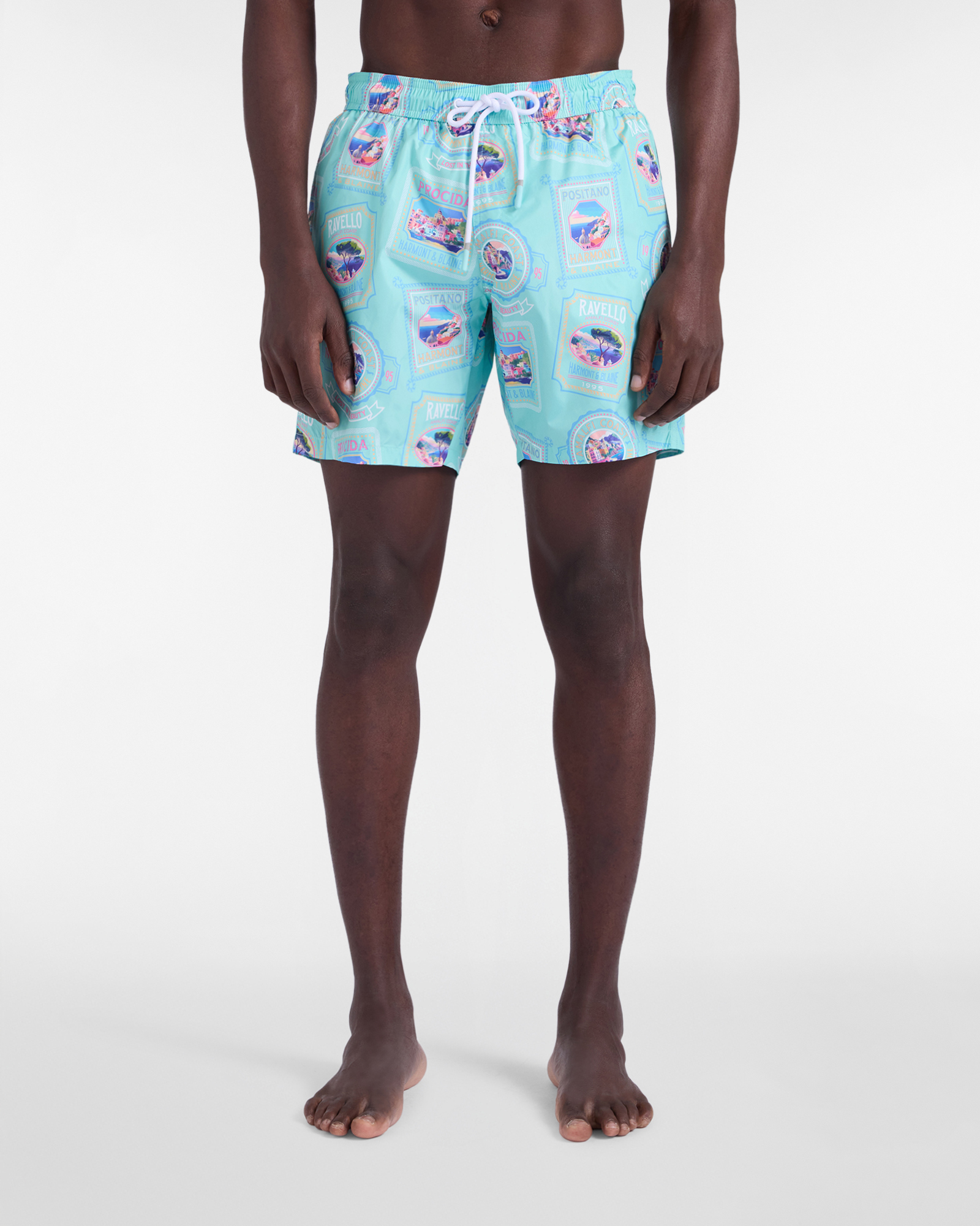 Postcard swim shorts