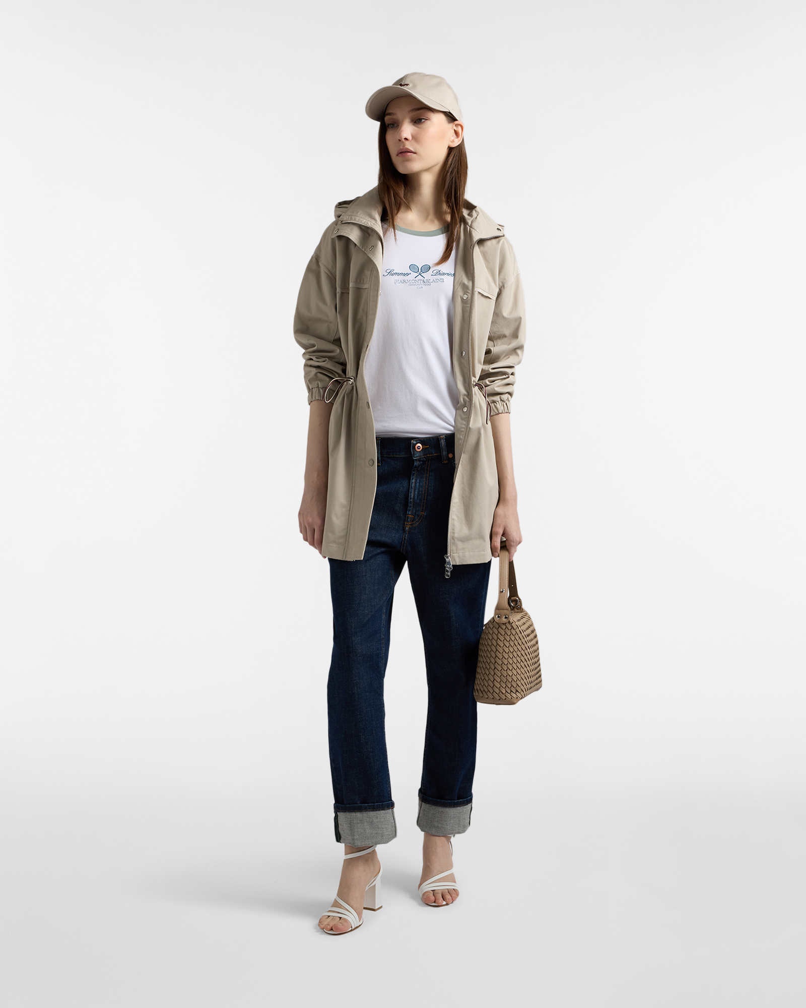 Giacca con cappuccio e coulisse, Grigio, large image number 3