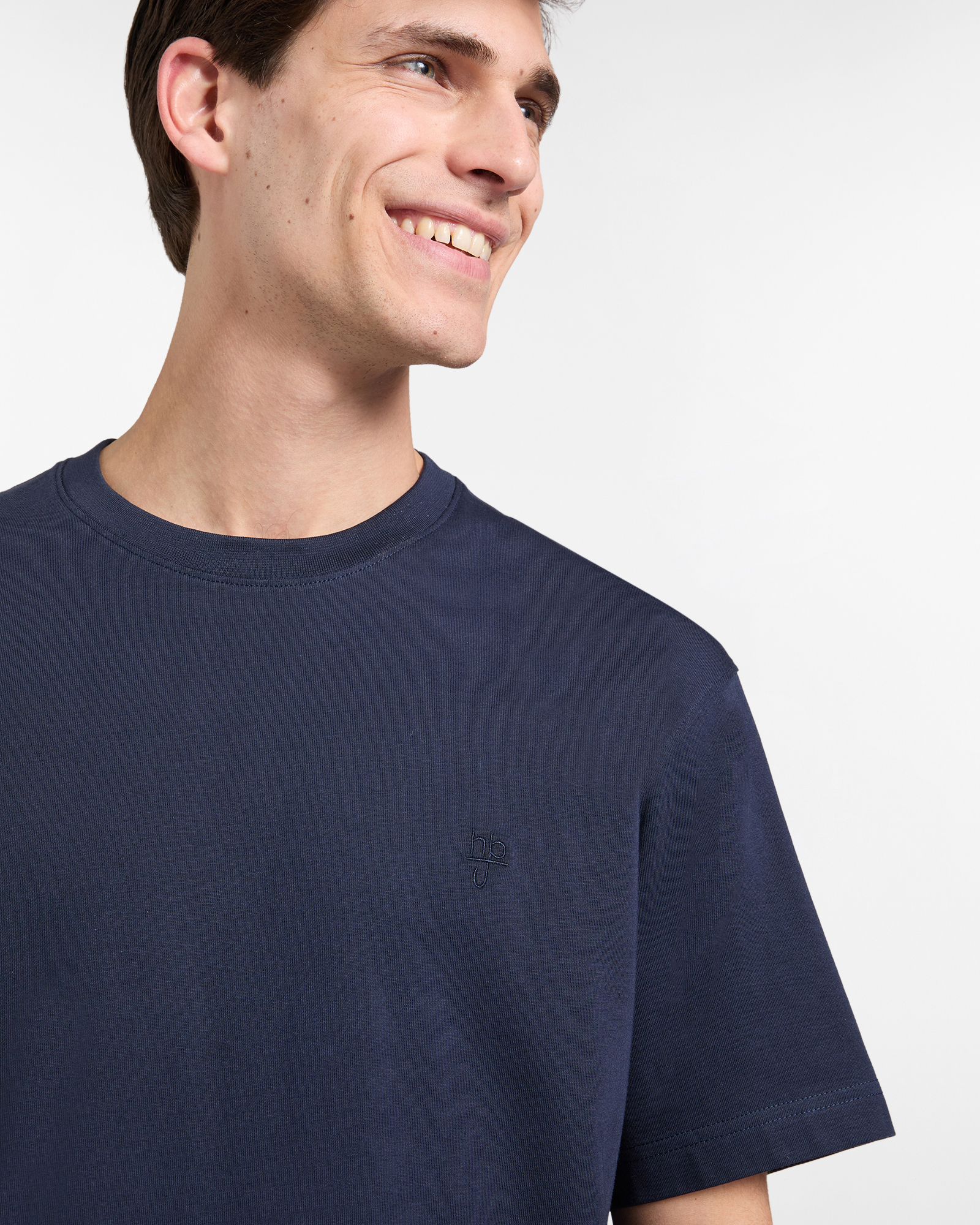 T-Shirt Uomo Basic D‑Fit, Blu scuro, large image number 2