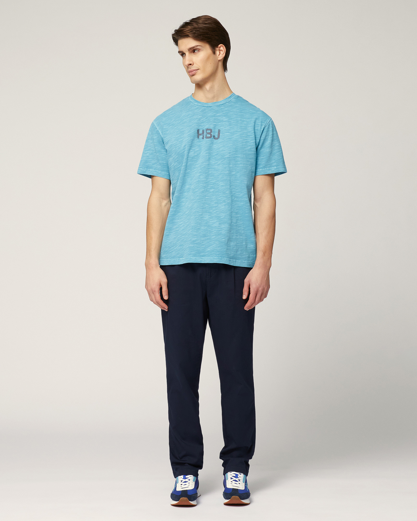 Distressed-Fit T-Shirt With Logo, Peacock Green, large image number 3