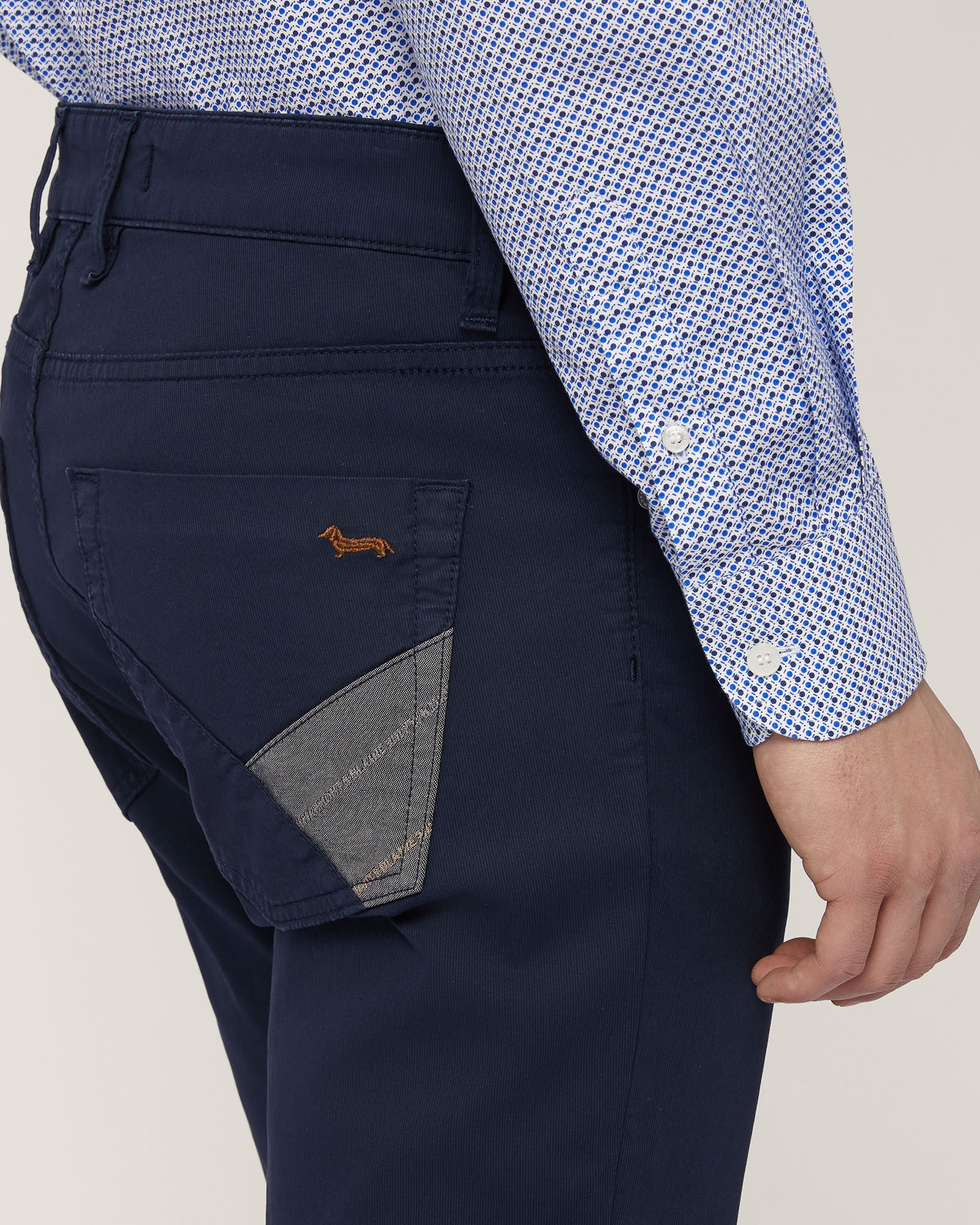 Pants with Back Logo, Navy Blue, large image number 2