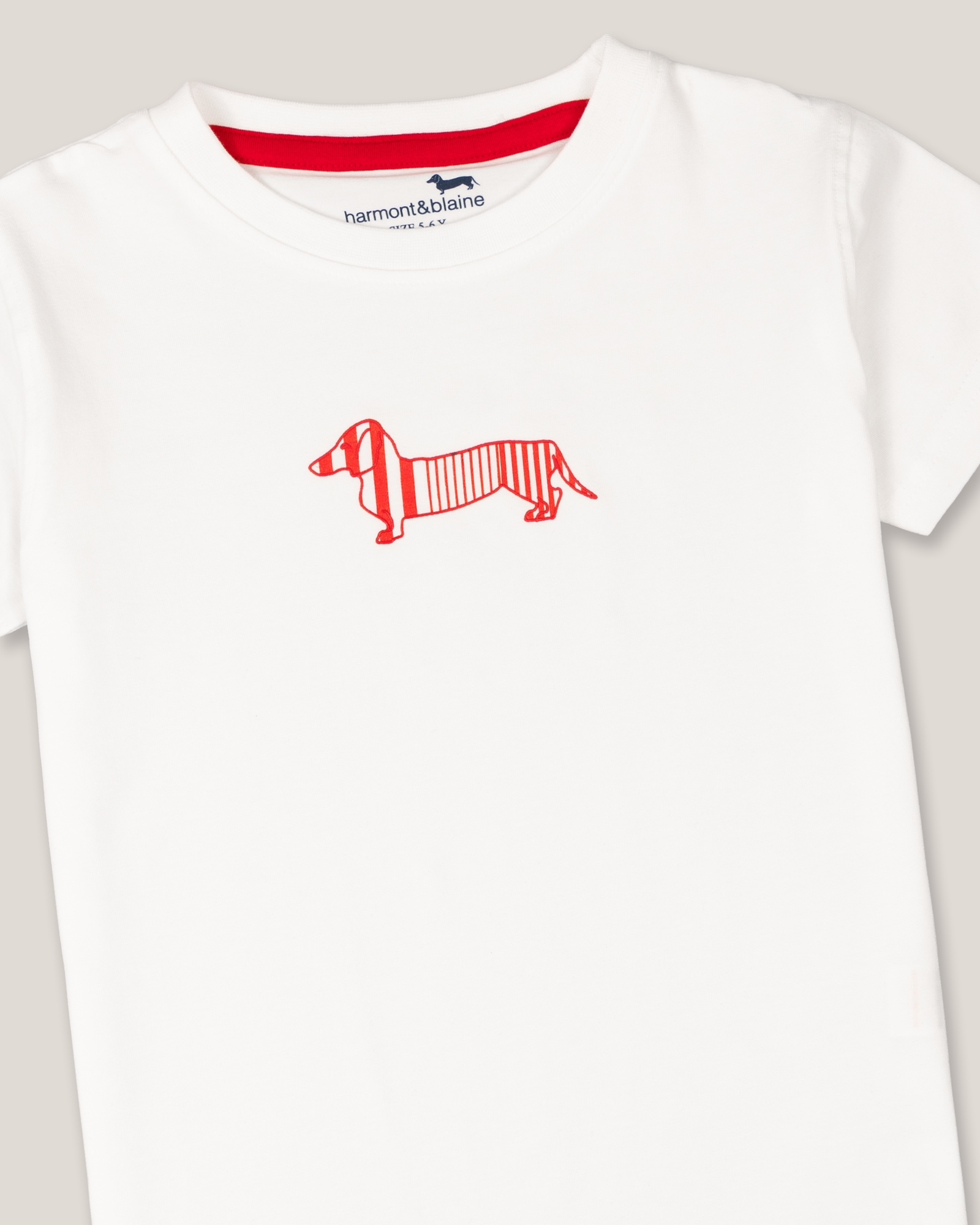Jersey T-shirt and Shorts Set, RED, large image number 2