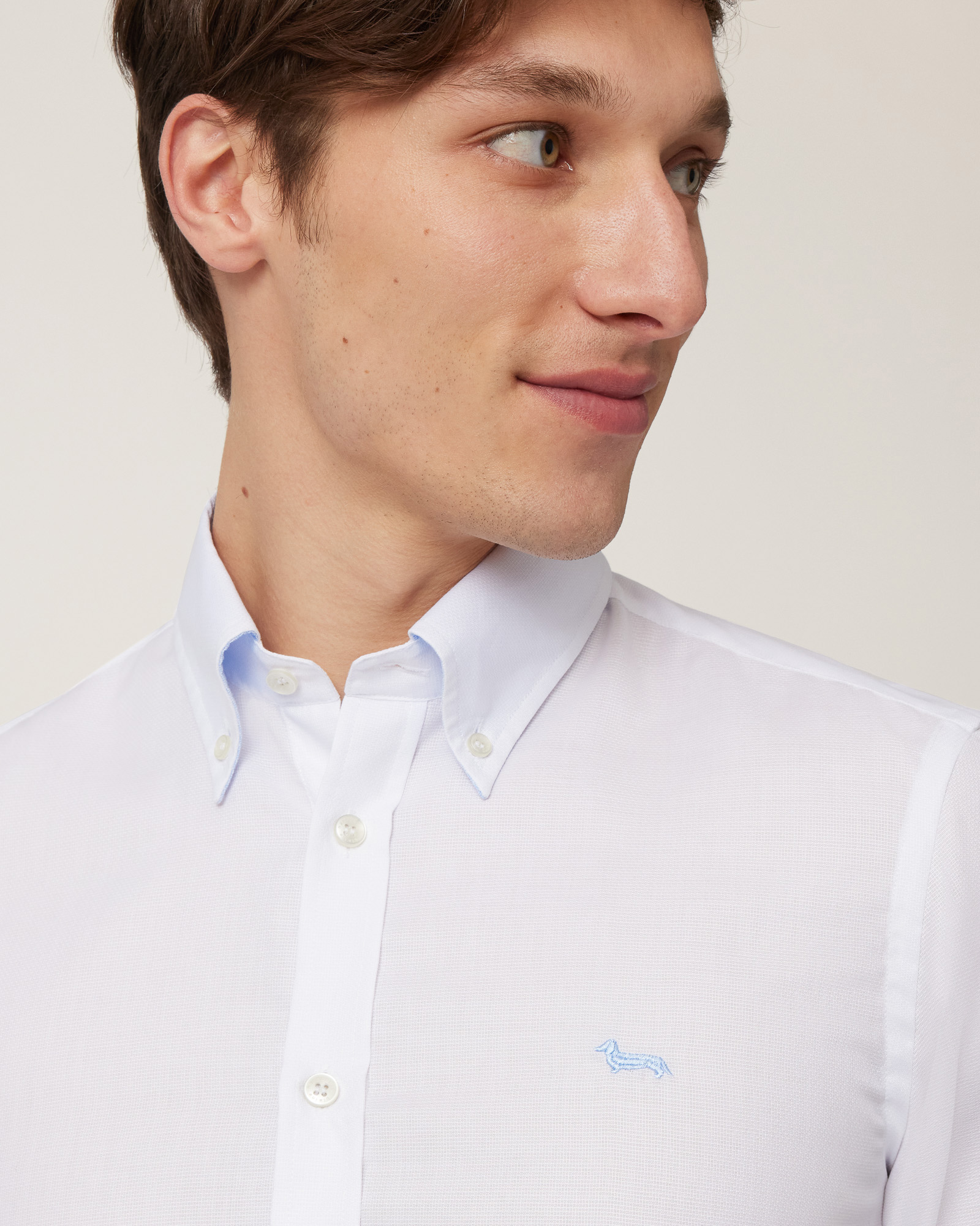 Woven Cotton Shirt, White, large image number 2