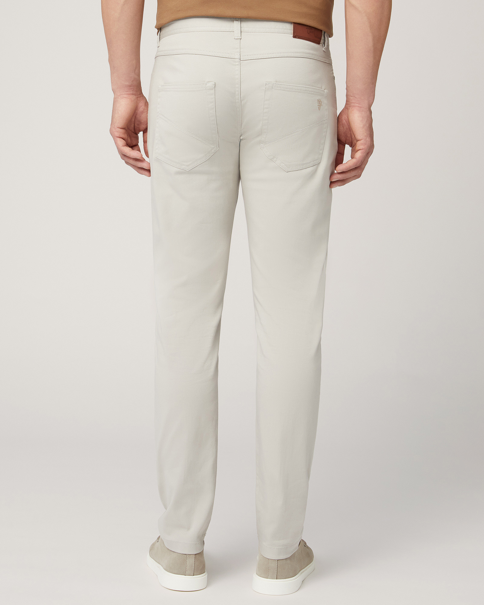 Five-Pocket Twill Pants, Sand, large image number 1