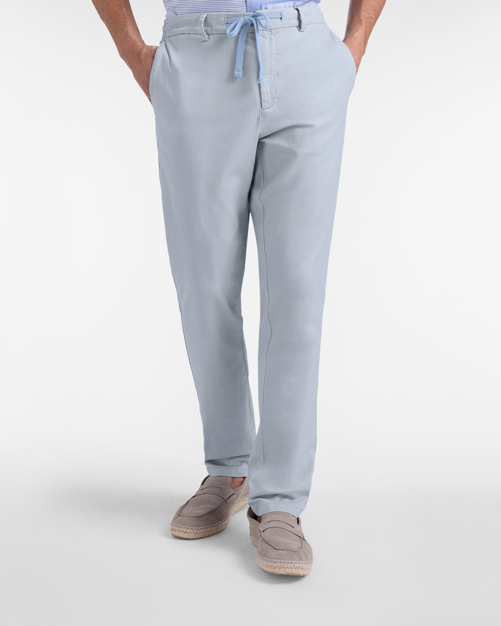 Pantalones jogger para hombre en algod&oacute;n, Azul, large image number 0