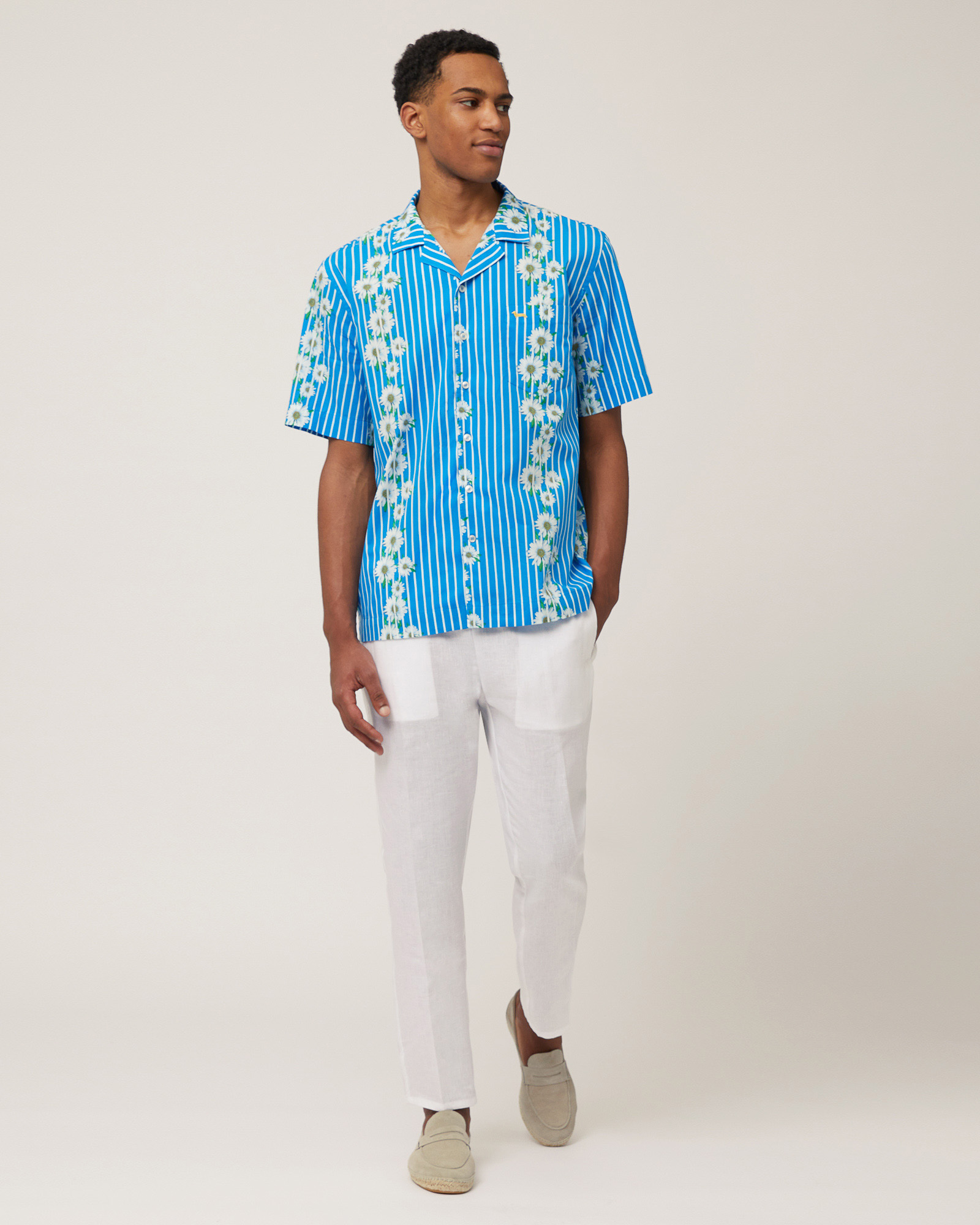 Chemise Bowling Imprimée, Bleu clair, large image number 3