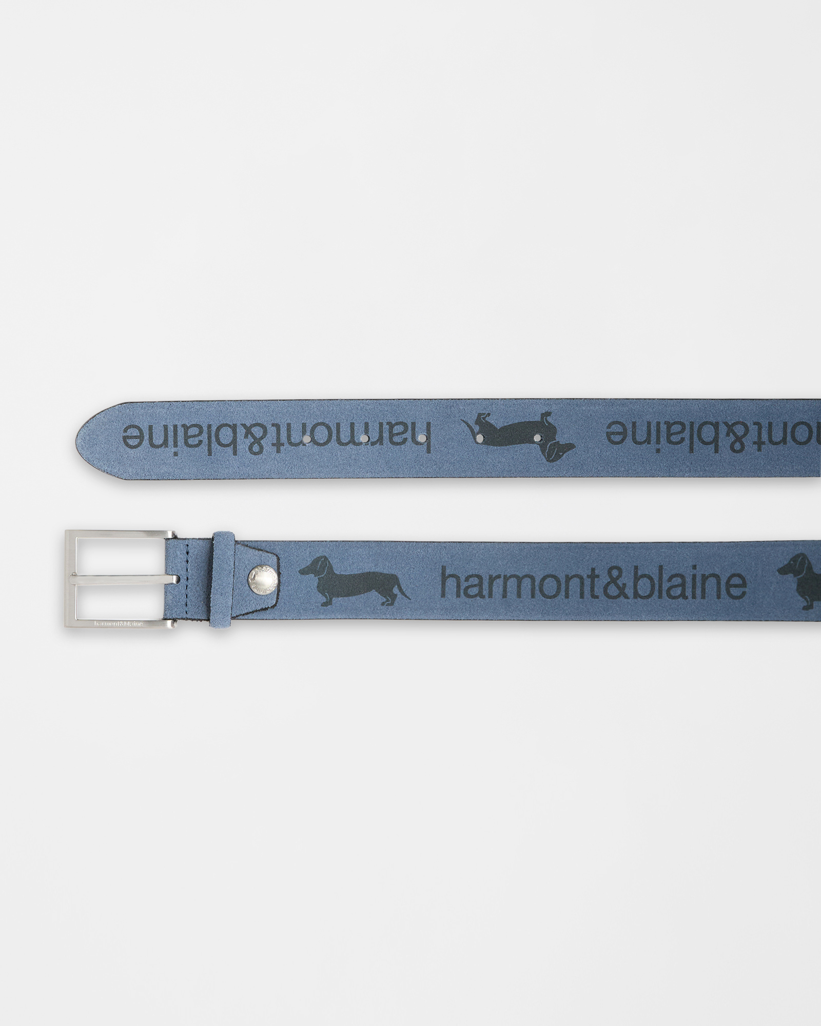 Belt with logo print