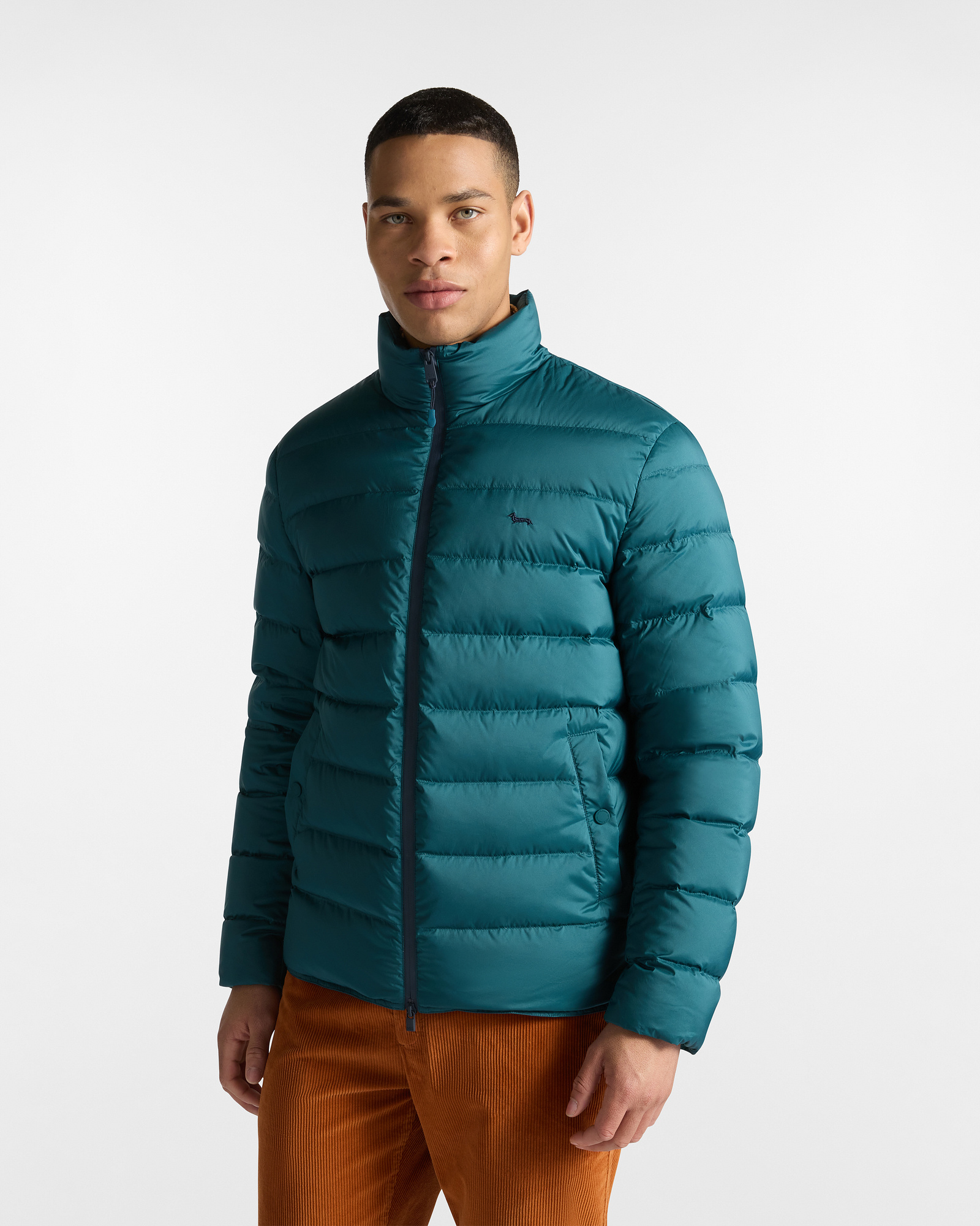 Down-Filled Padded Bomber, Bluette, large