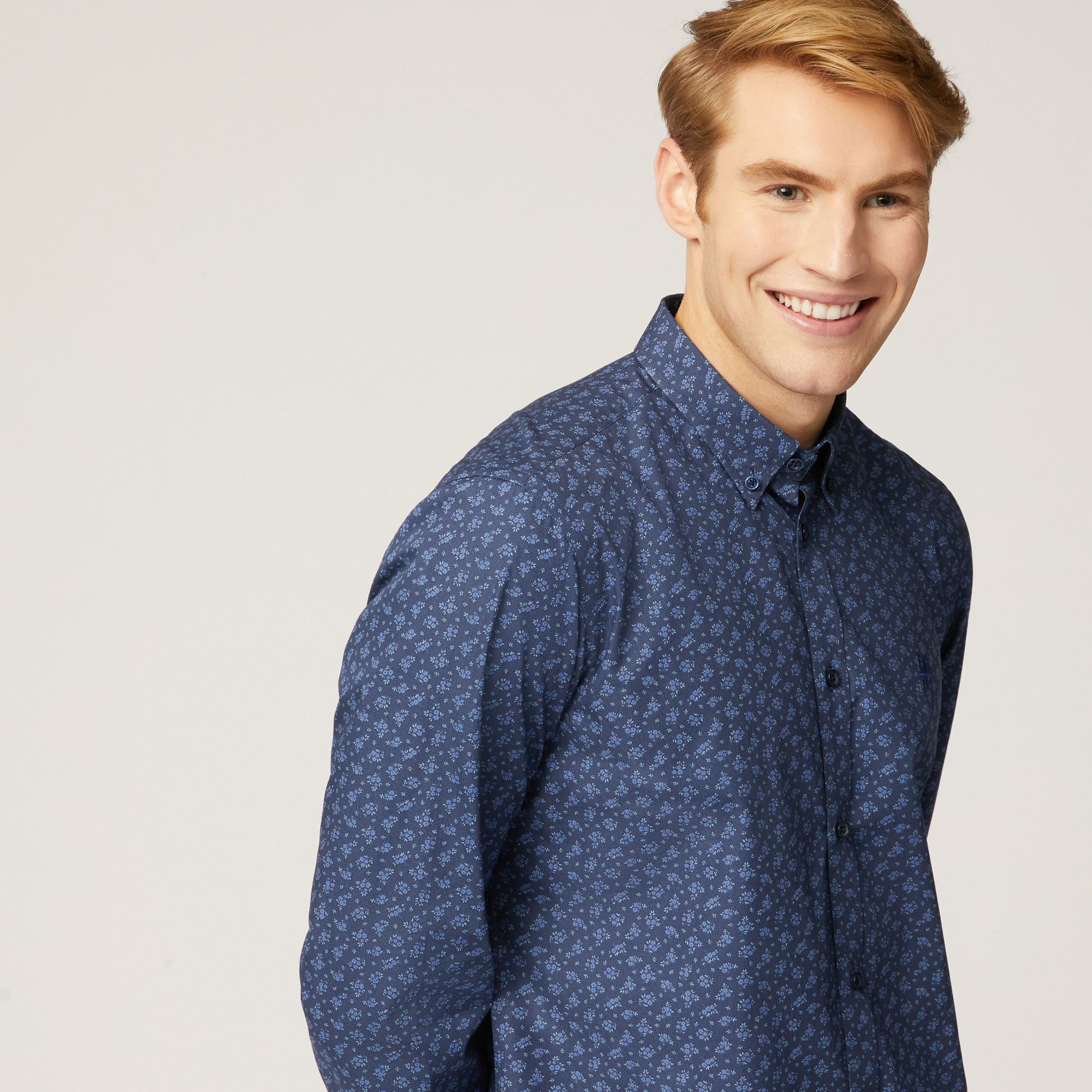REGULAR M/L COLLO MONTECARLO 2 TEX, Blu, large image number 2