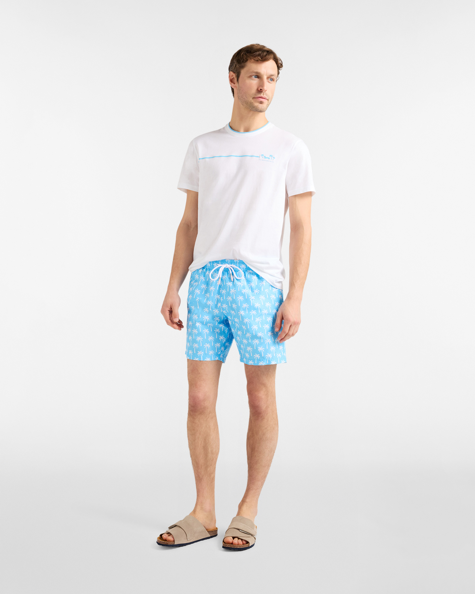 Ba&ntilde;ador de hombre con estampado, Azul, large image number 3