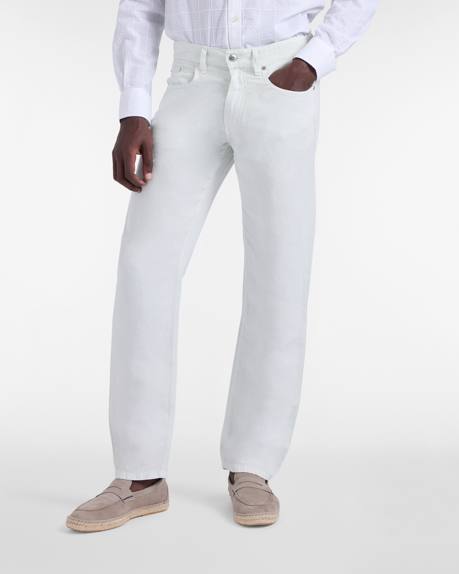 Pantaloni Uomo Cinque Tasche Capsule Earth Dye, Uomo, Verde, Taglia: 46