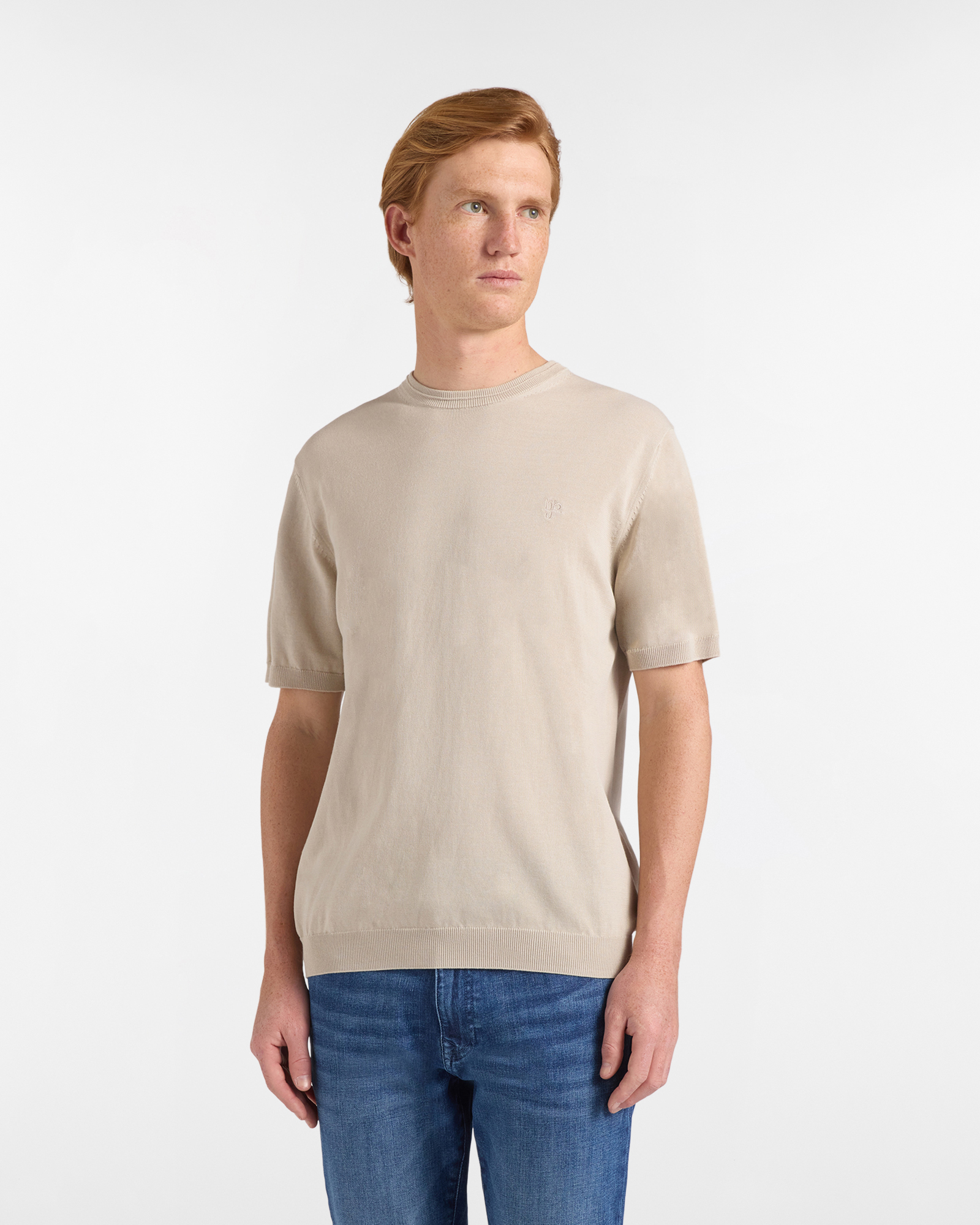 Girocollo Uomo in Crepe Manica Corta