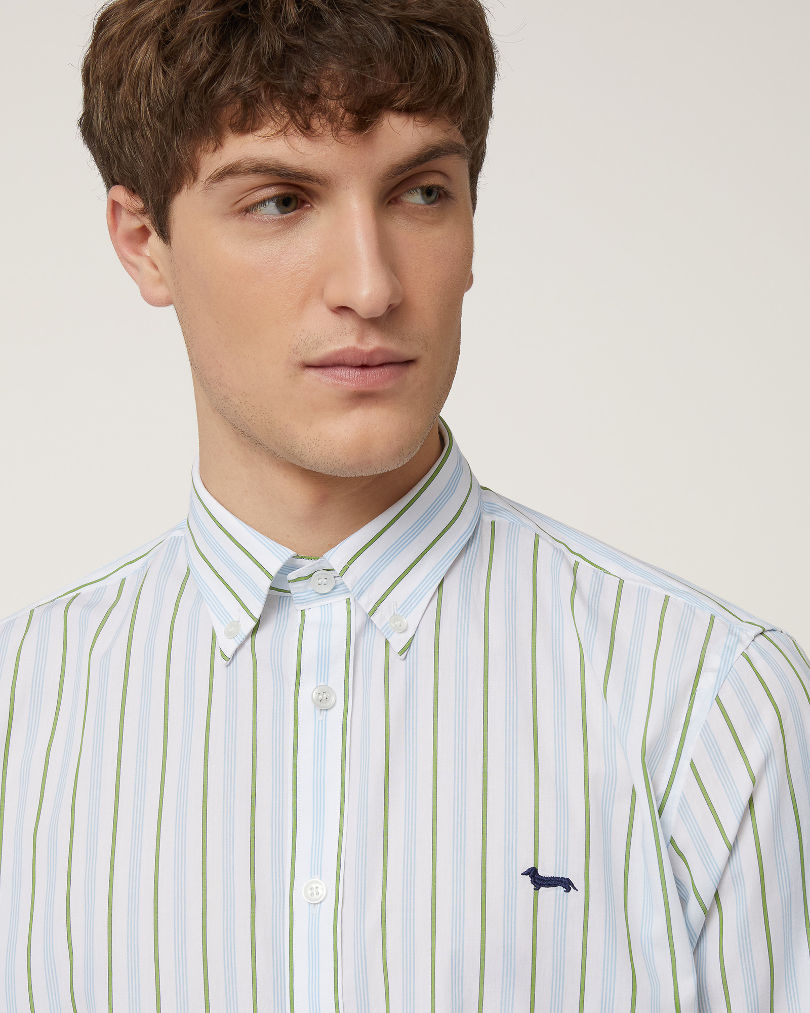 Striped Regular Shirt, Light Blue, large image number 2