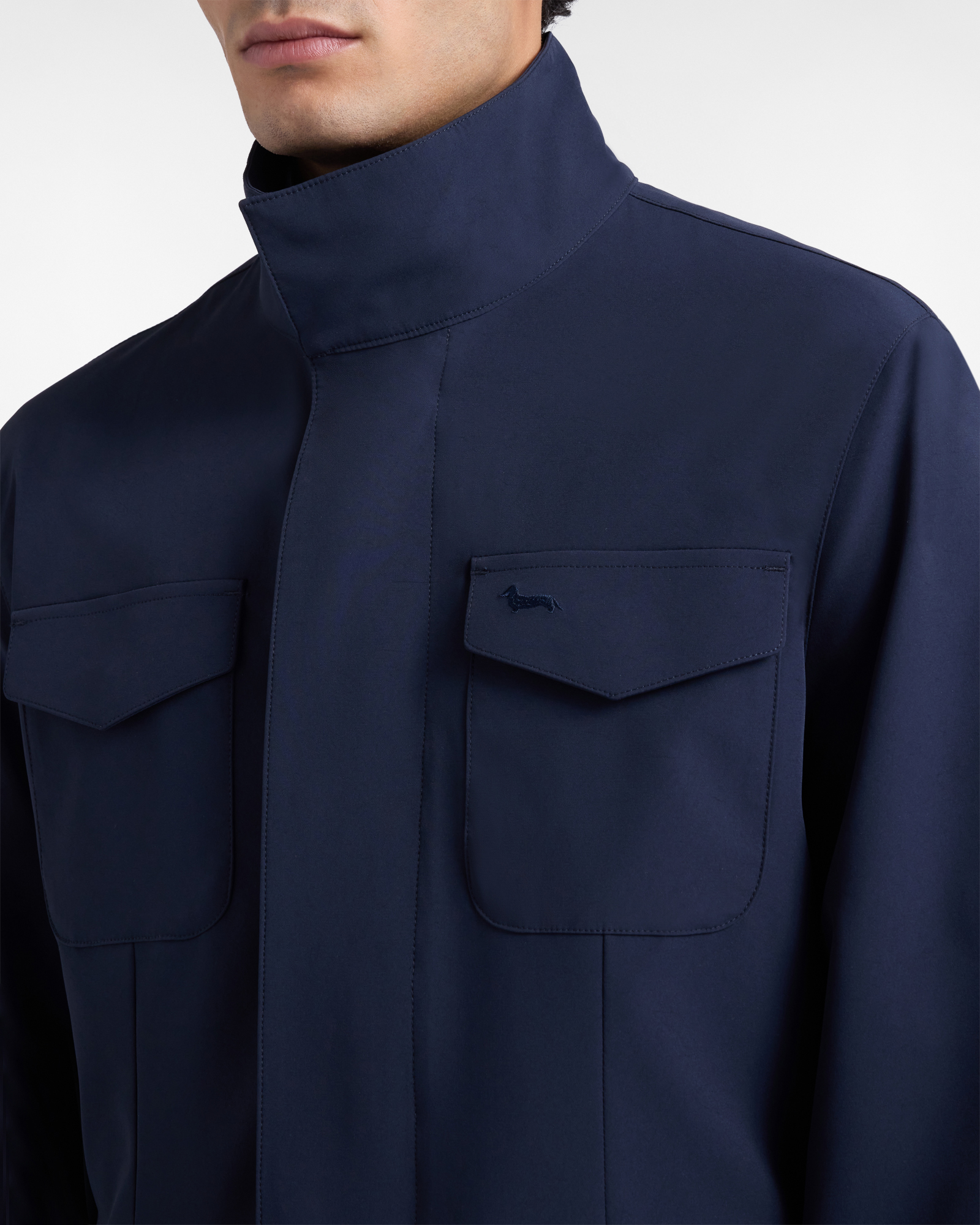 Field jacket in stretch nylon, Navy Blue, large image number 2