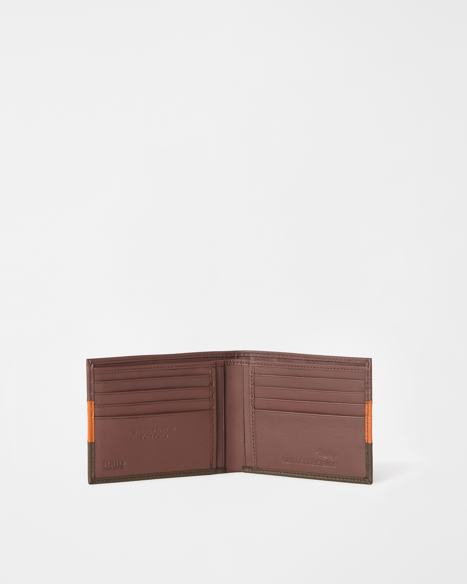 Leather Wallet with Straps, Dark Oak, large image number 2