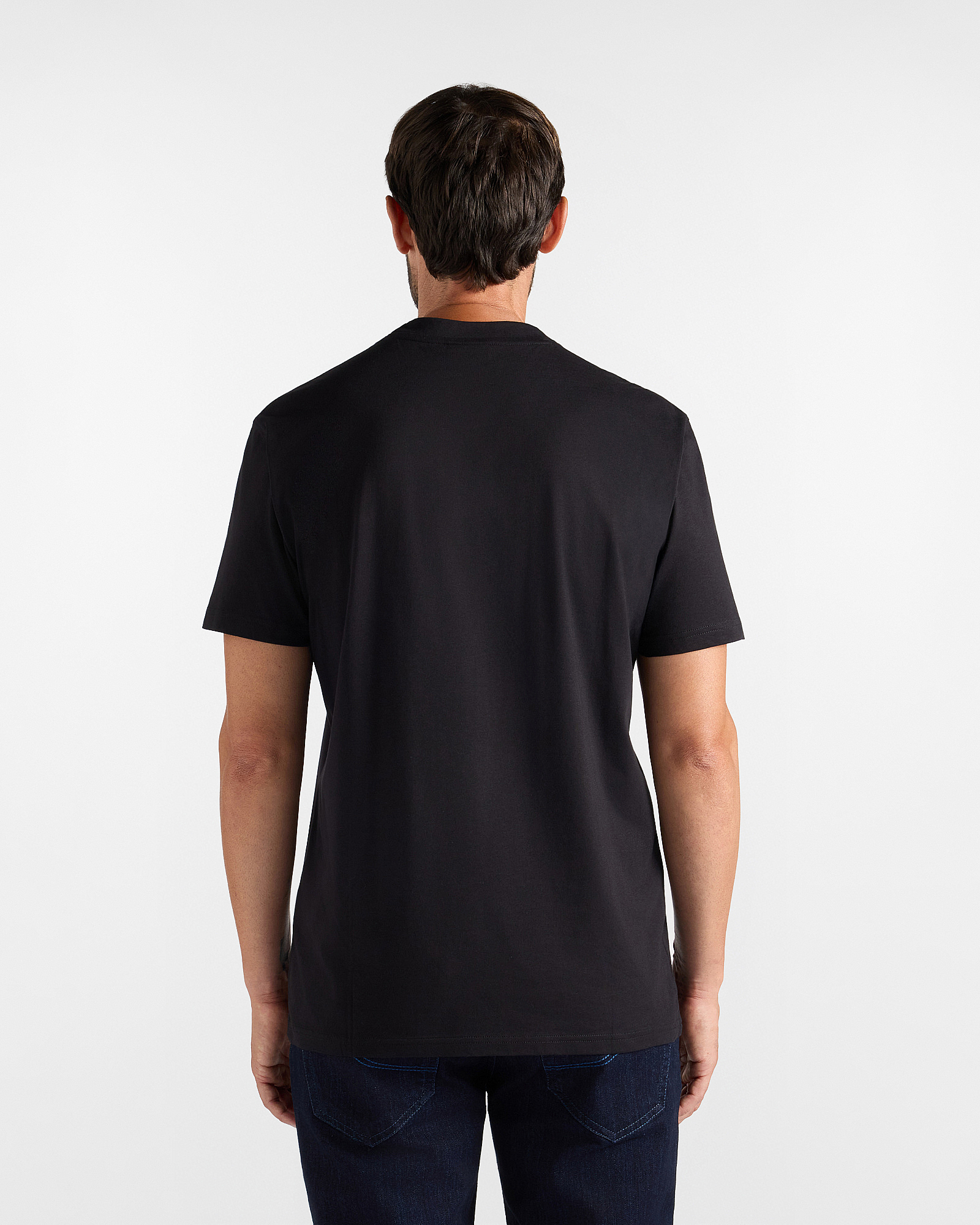 Camiseta de hombre en 100 % puro algod&oacute;n corte regular, NEGRO, large image number 1