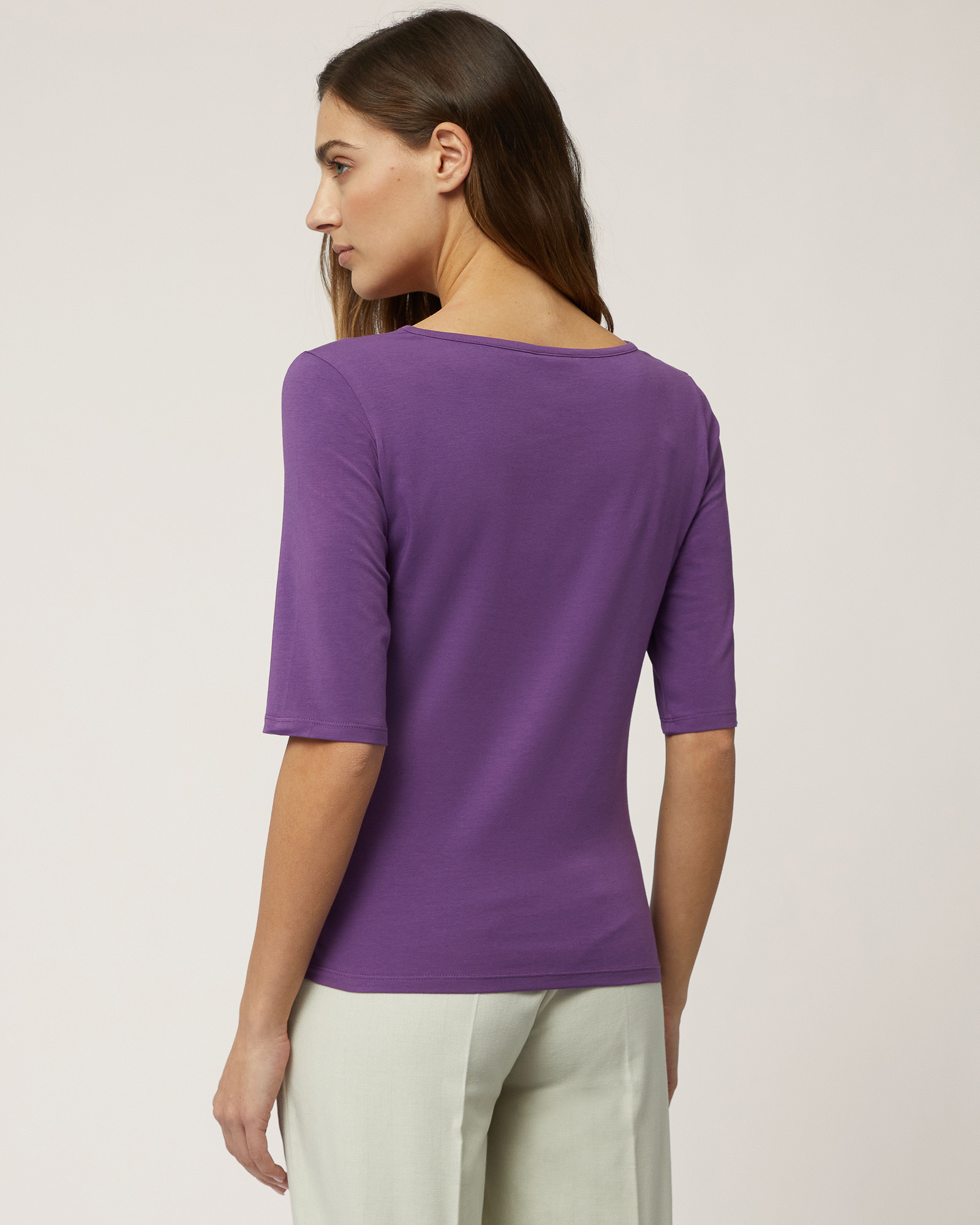 Maglia In Cotone Scollata A V