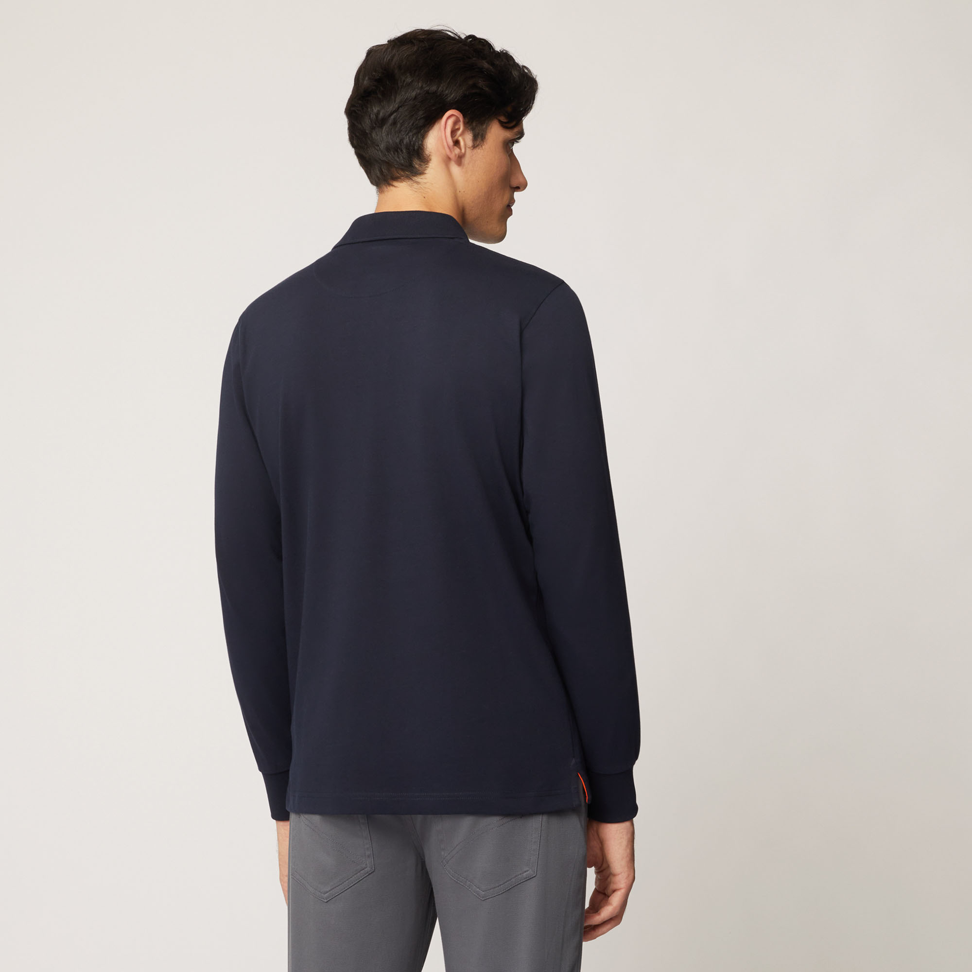 Polo Narrow Fit Con Dettagli A Contrasto, Light Blue, large image number 1