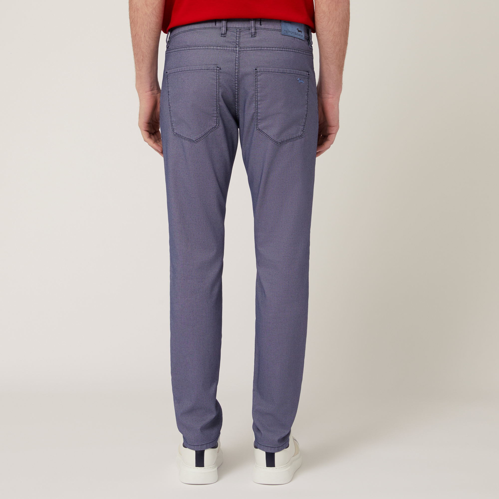 Slim Five-Pocket Pants, Blue, large image number 1