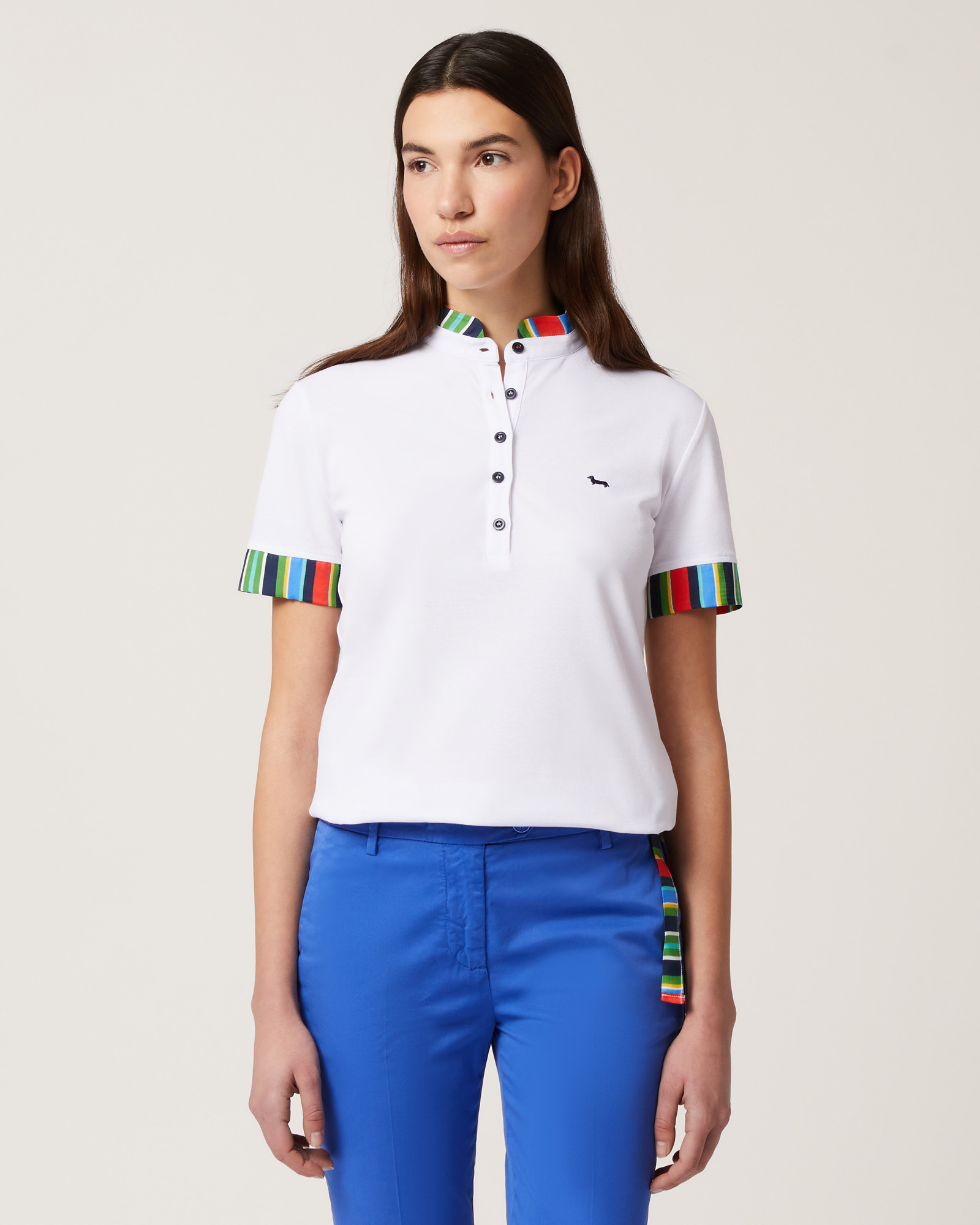 Polo con cuello mao
