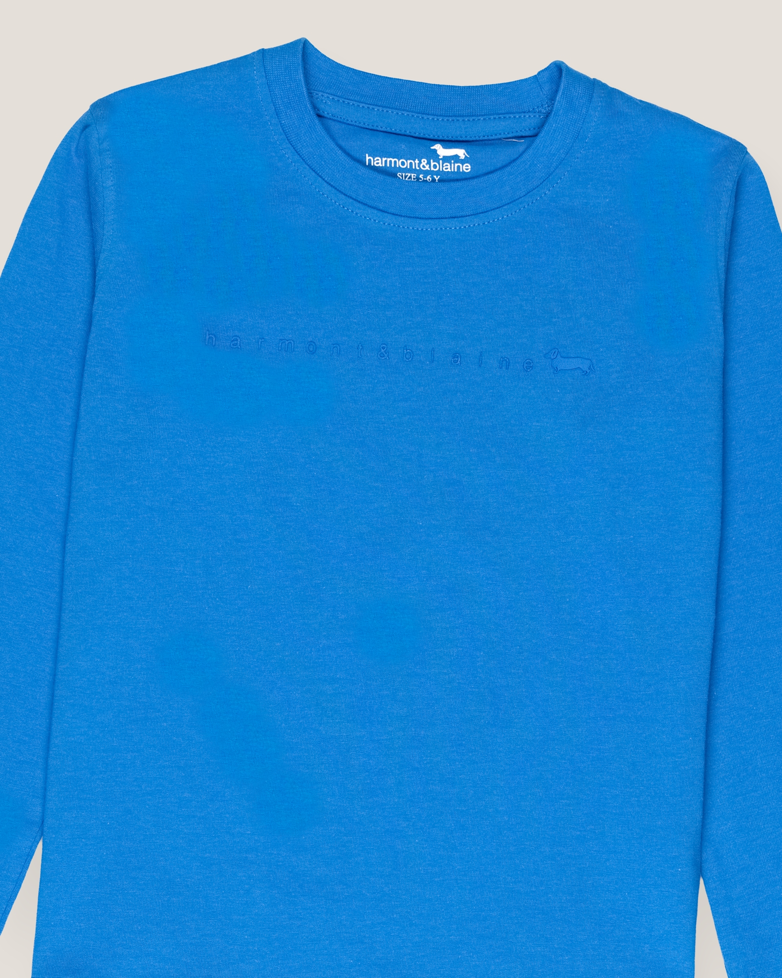 Basic long-sleeve t-shirt, Royal Blue, large