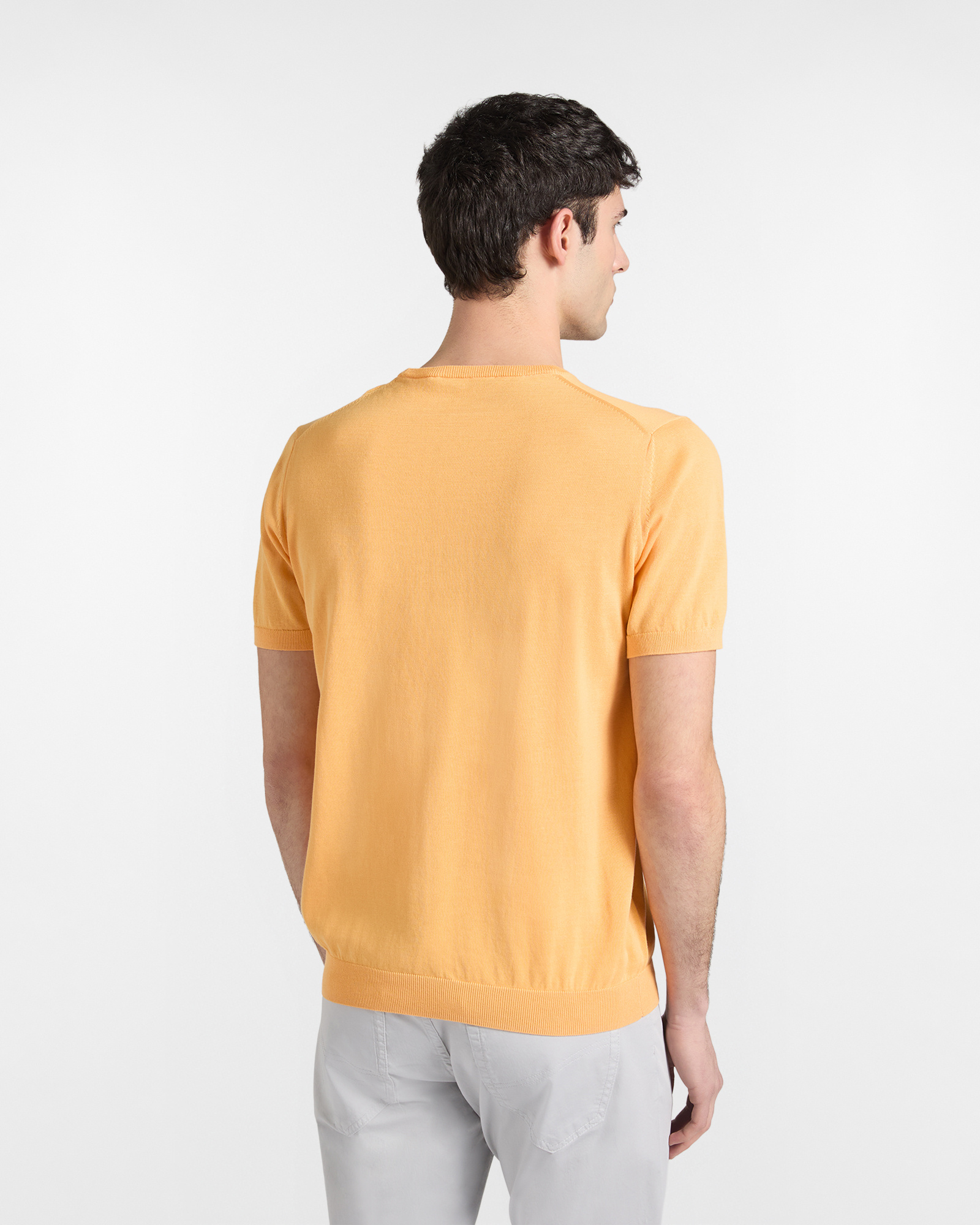 Knit T-shirt, Orange, large image number 1