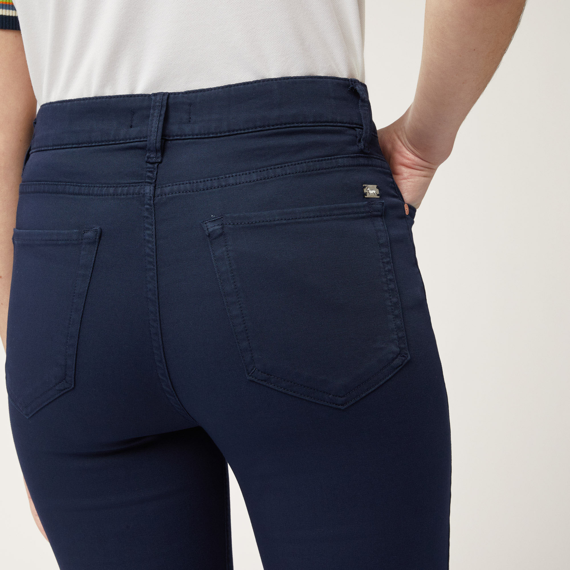 Pantaloni Slim Fit, Blu Navy, large image number 2