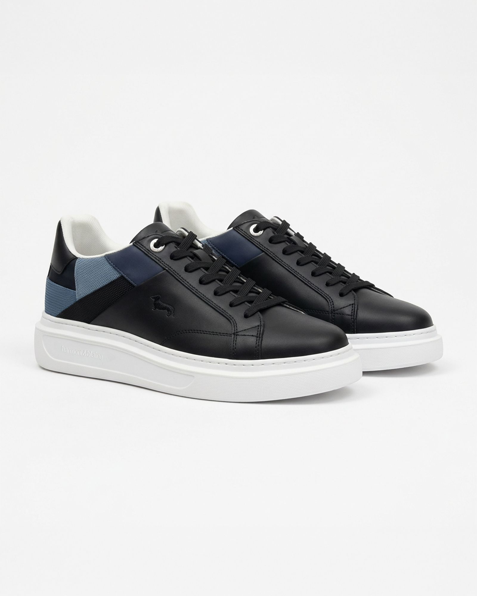 Patchwork-effect sneaker, Blue, large image number 3