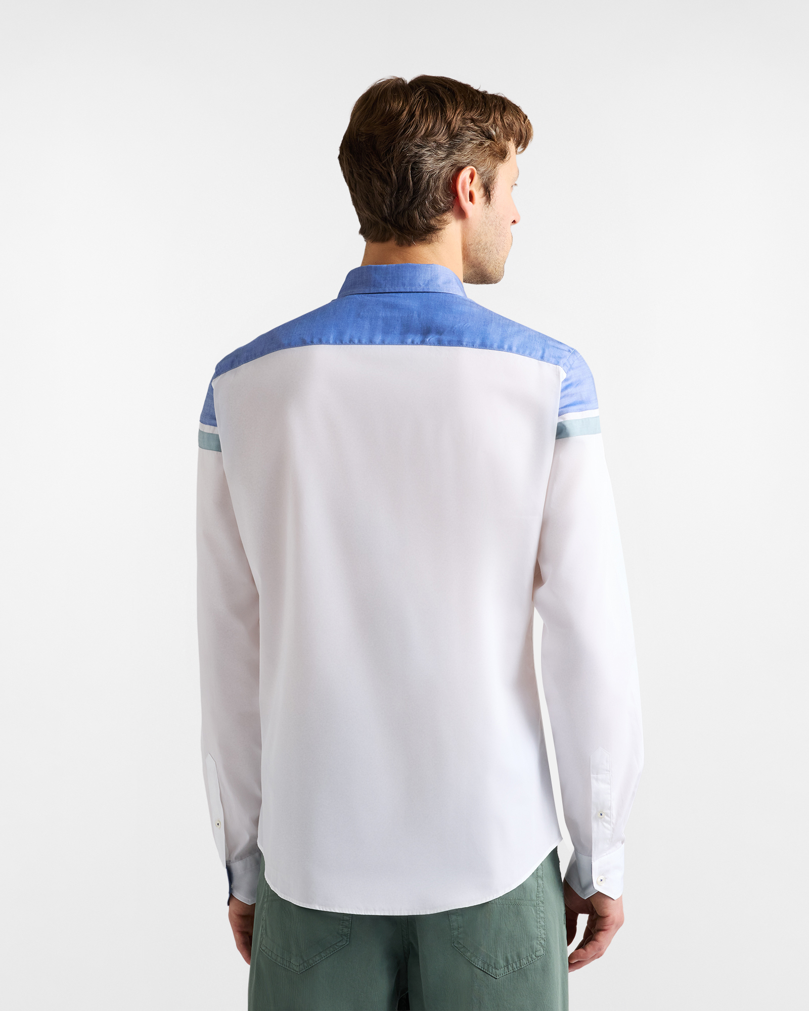Men's regular-fit shirt with contrasts