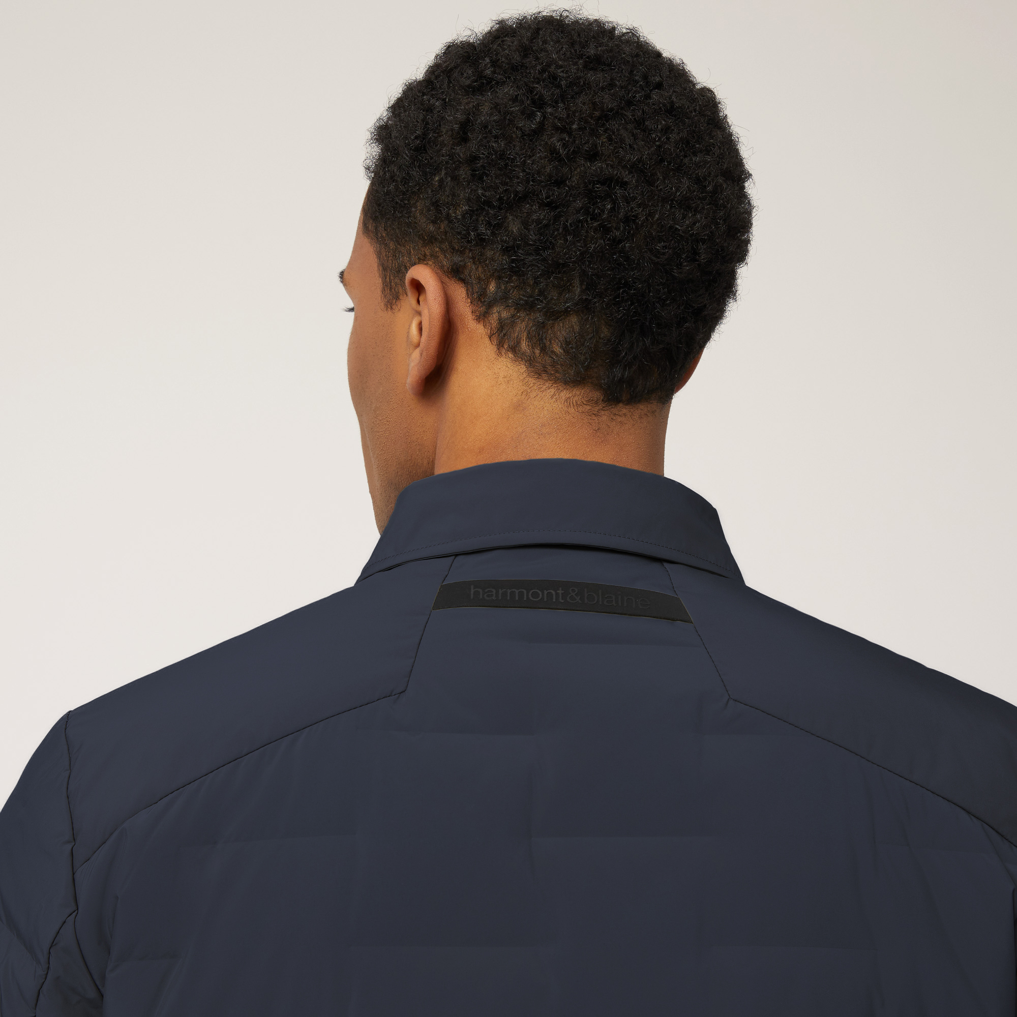 Jacket with Shirt Collar, Marine Blue, large image number 2