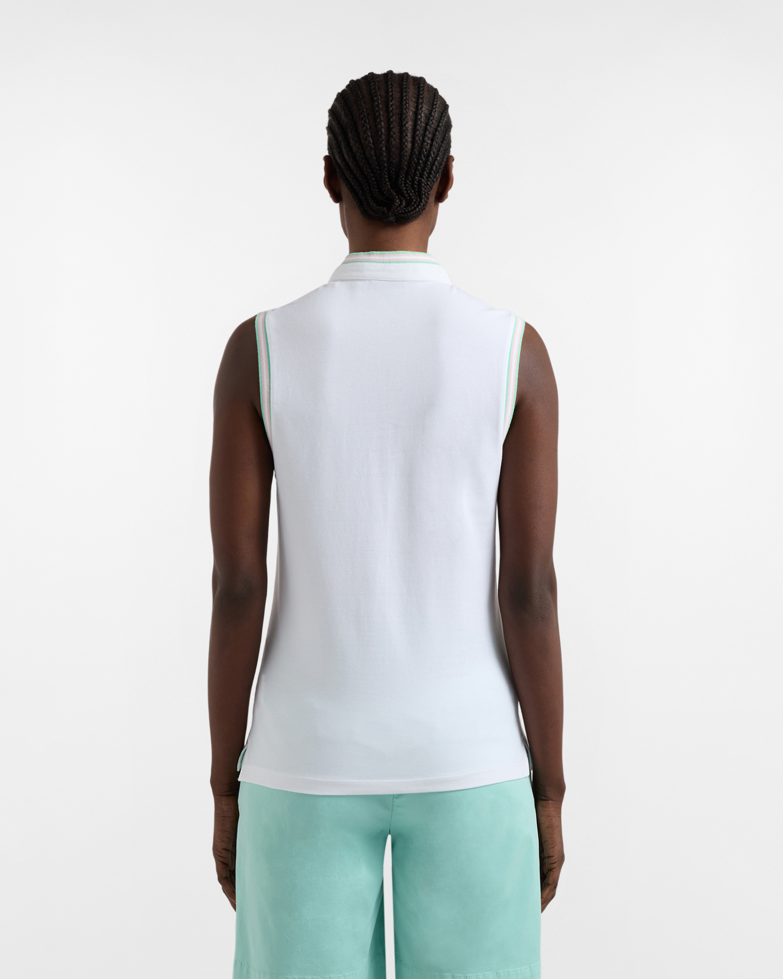 Women's sleeveless polo shirt