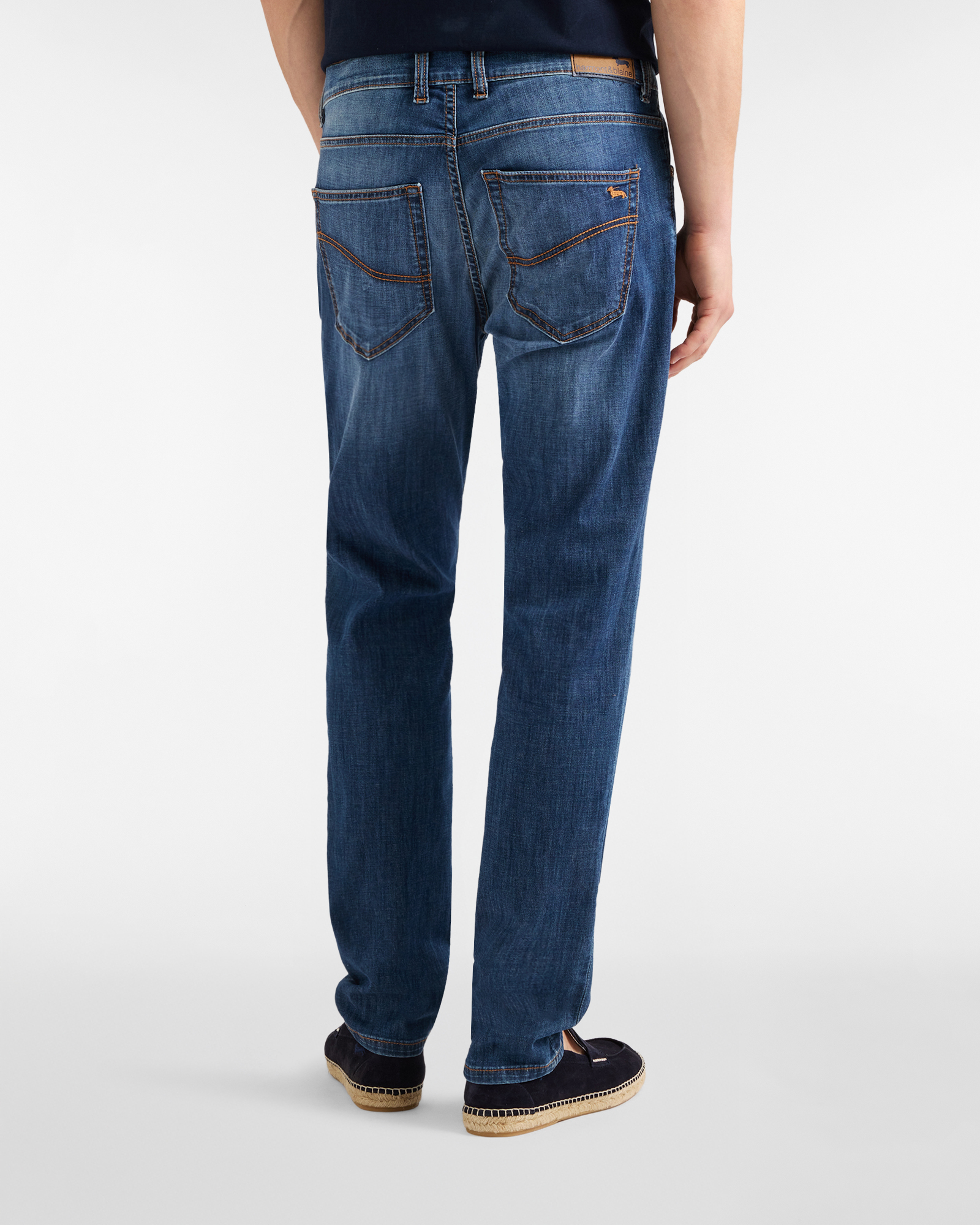  Harmont&blaine Harmont&blaine - Denim Para Hombre, Corte Ajustado Y Cinco Bolsillos, Hombre, Azul Vaquero, Tamaño: 32 
