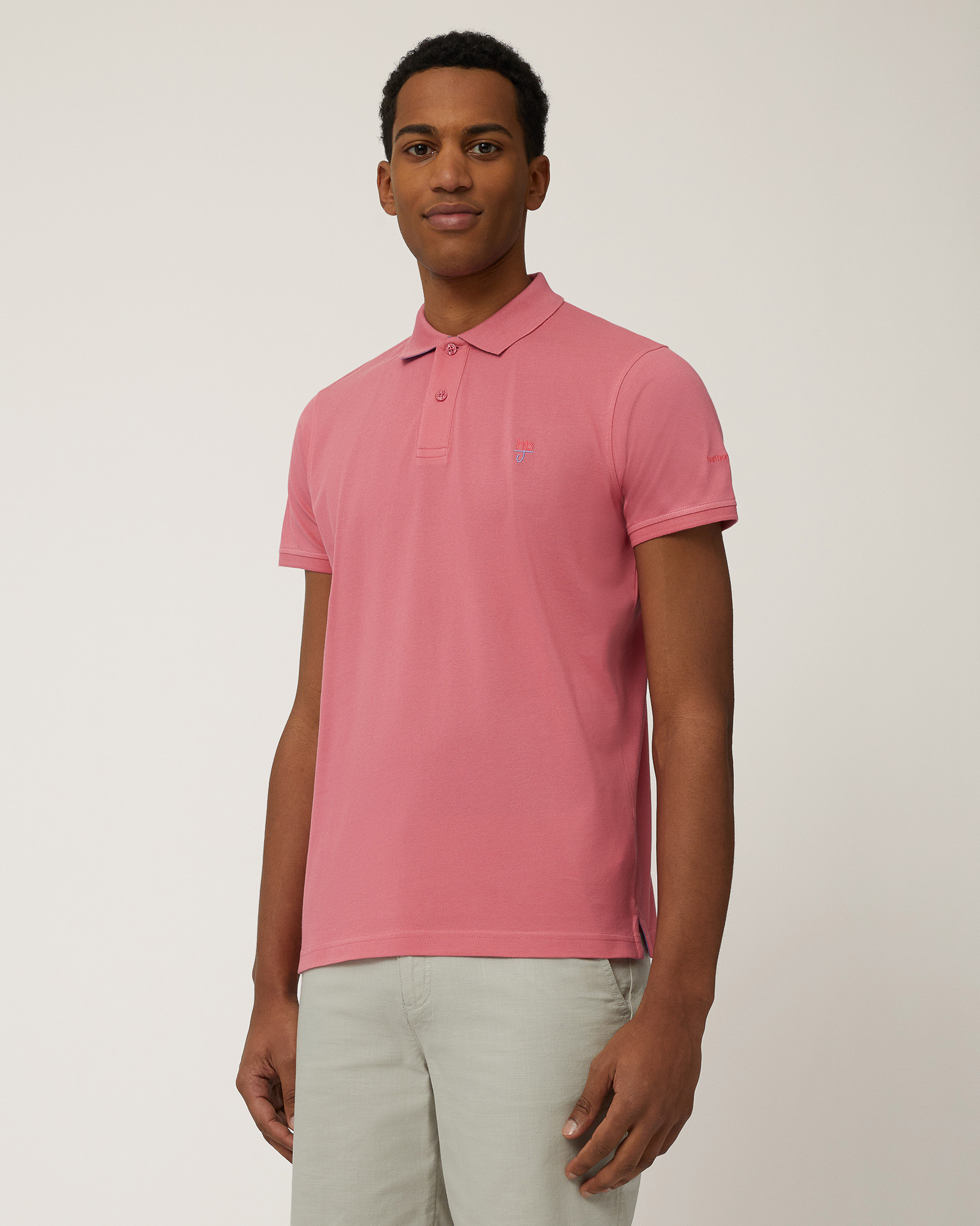 Polo In Cotone Narrow Fit, Ibisco, large