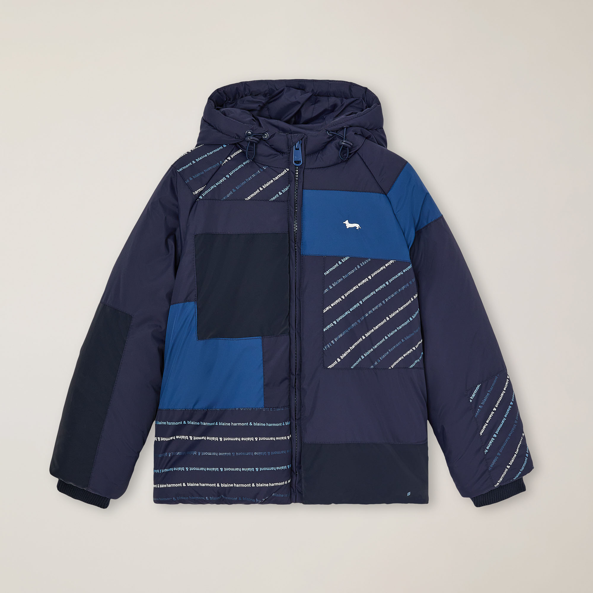 Patchwork-effect jacket , Navy blue, large image number 0