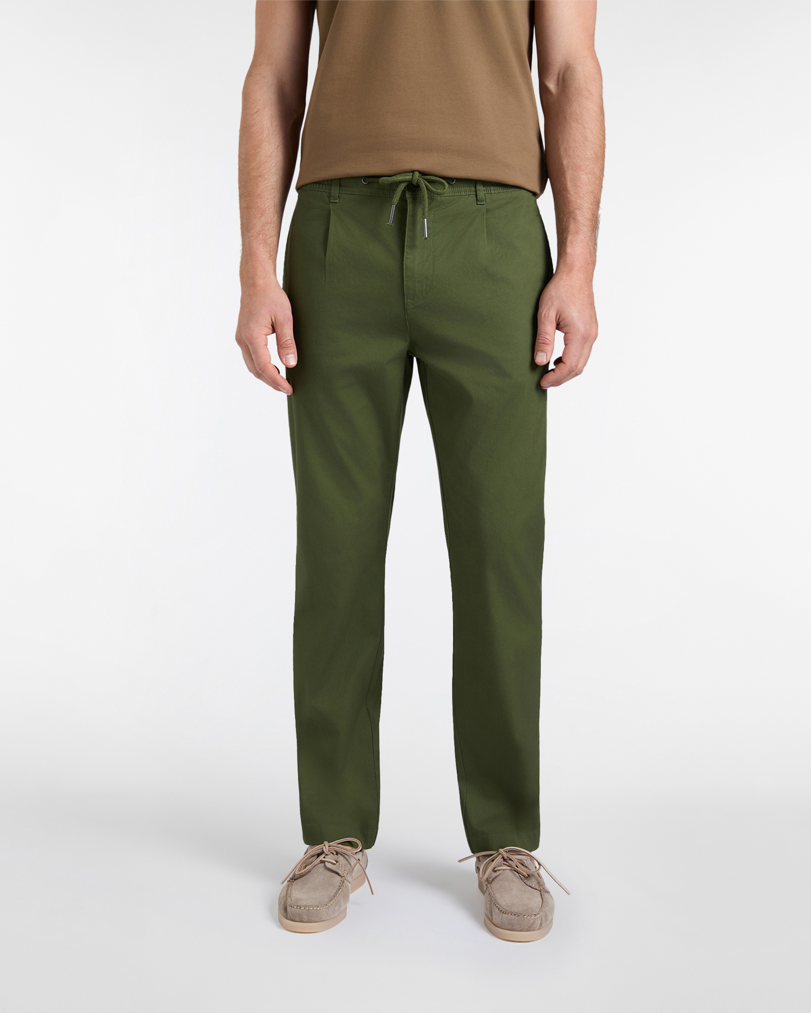 Jogger Uomo in Tessuto Dobby Regular Fit