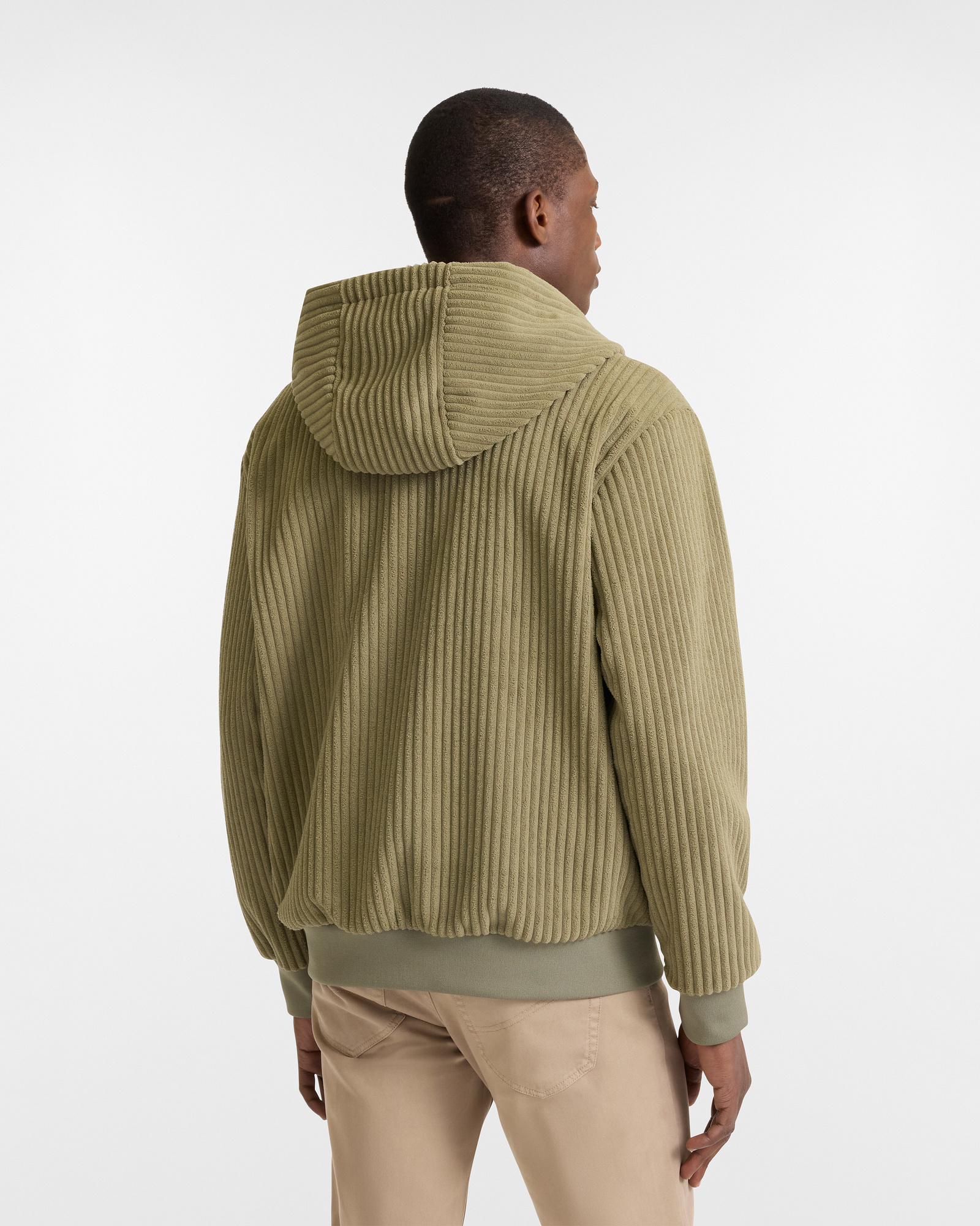 Velvet Zip-Up Sweatshirt