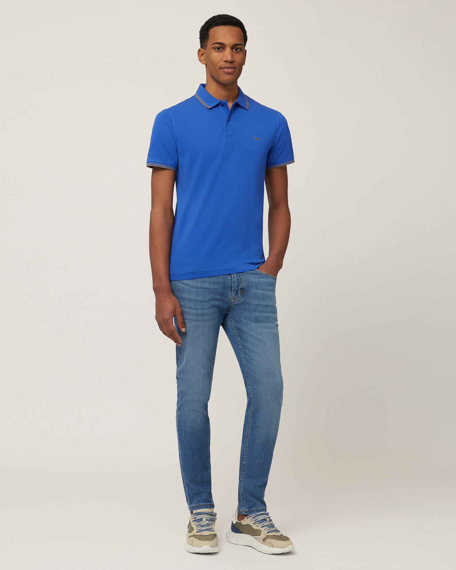 Poloshirt mit Streifendetails, Hellblau, large image number 3