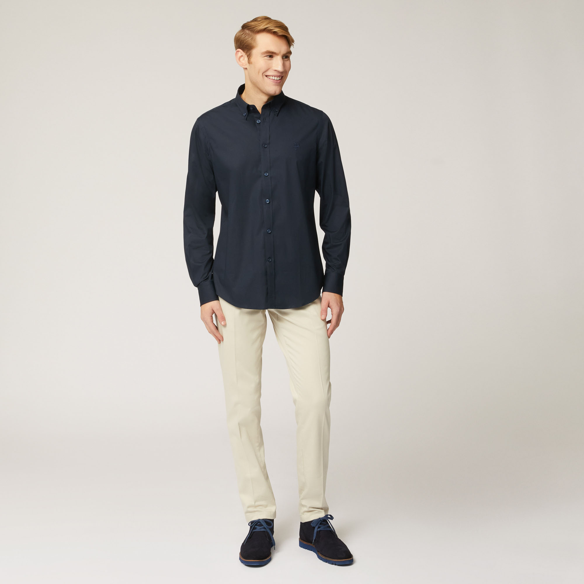  Camicia Regular Harmont & Blaine Jeans, Light Blue, large image number 3