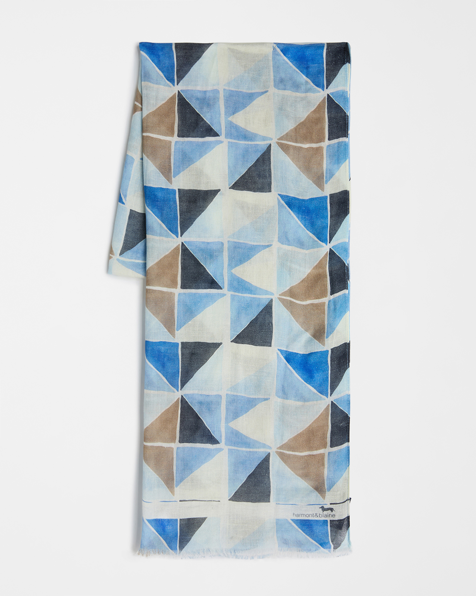 Majolica print scarf