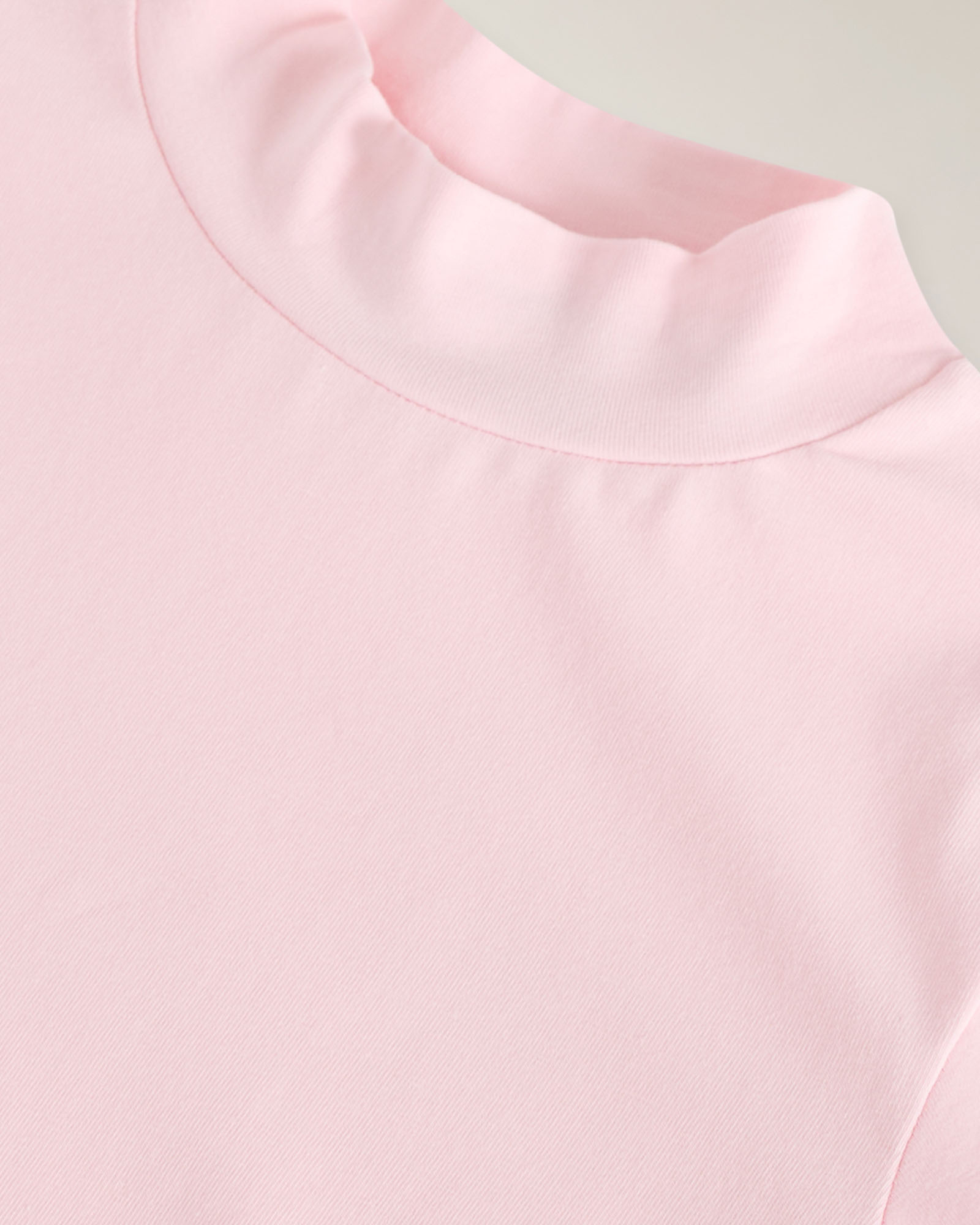 Turtleneck T‑shirt with logo embroidery, Pink, large image number 2