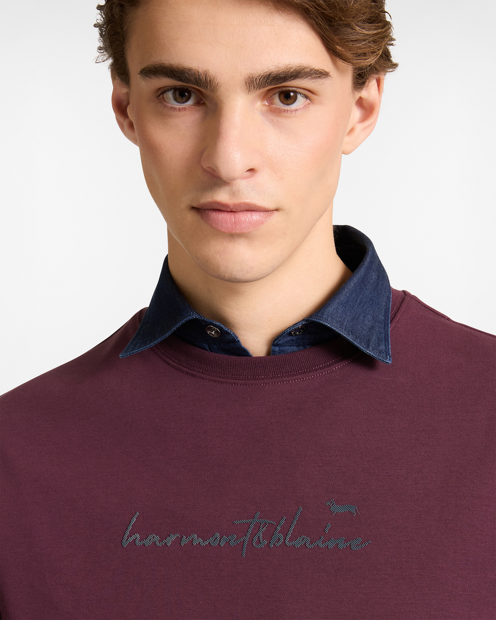Sweatshirt With 3D Lettering, Dark Red, large image number 2