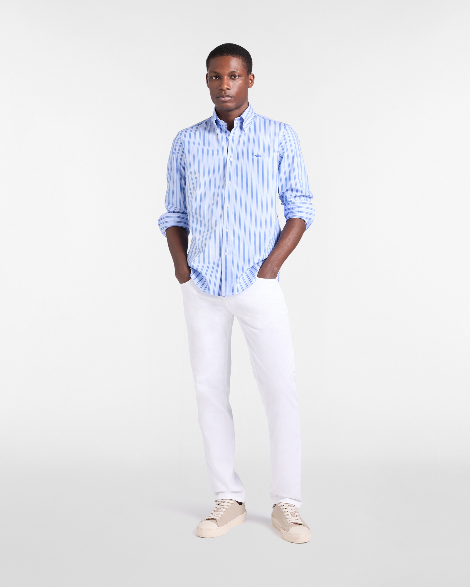 Regular-fit striped shirt, Celeste, large image number 3